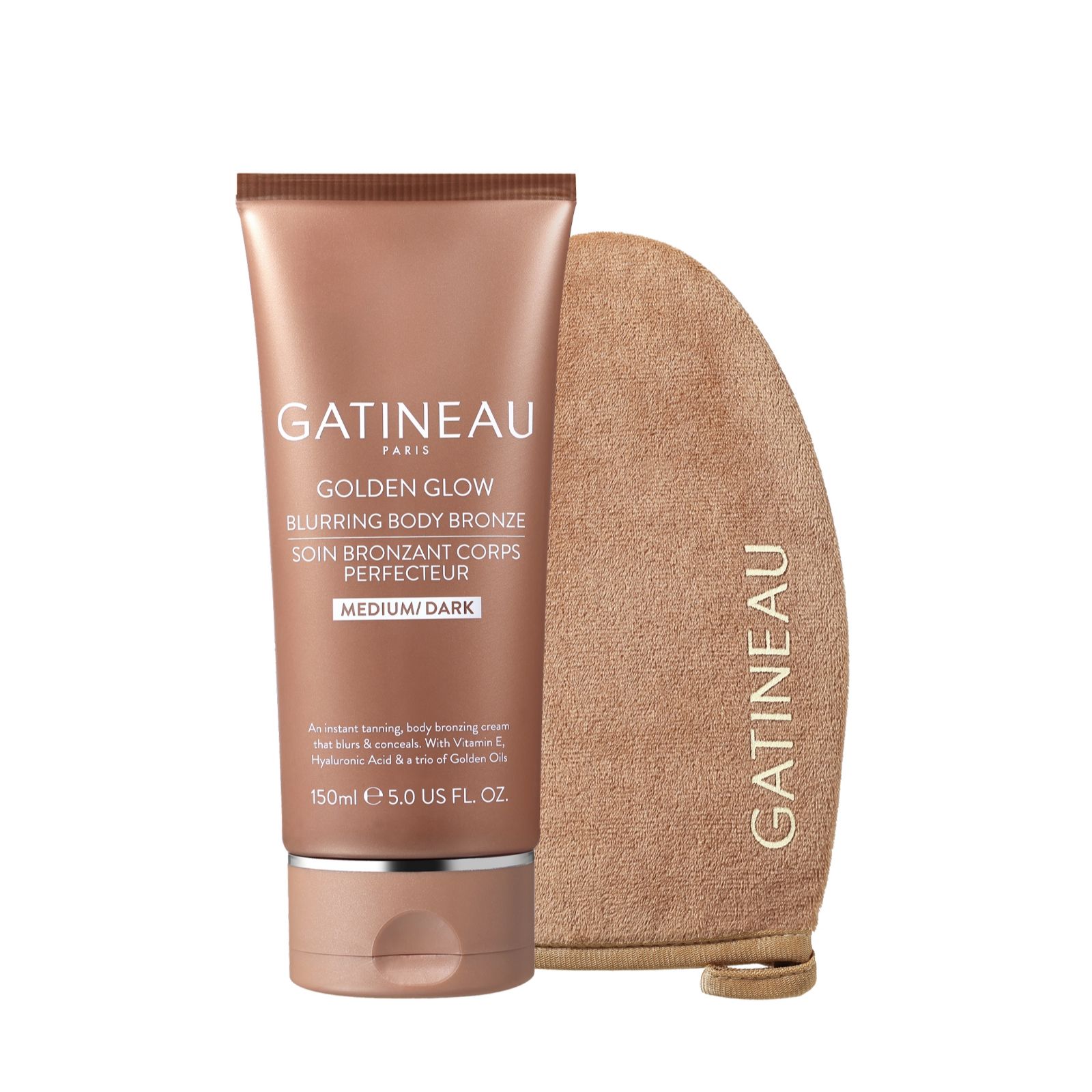 Gatineau's Golden Glow Blurring Body Bronze and Luxury Mitt
