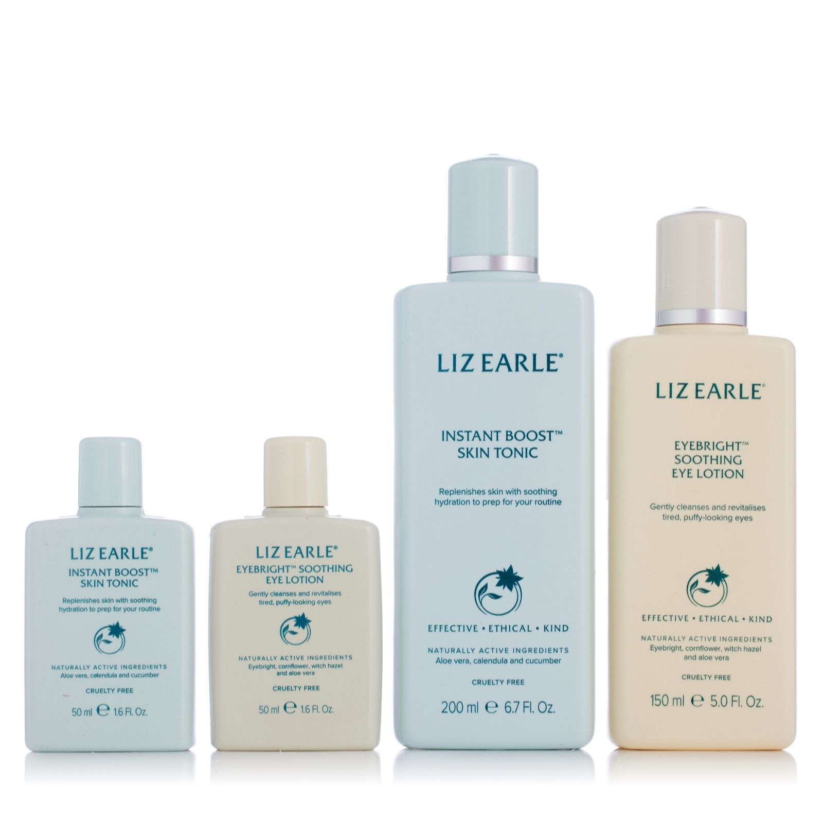 Liz Earle Instant Boost Skin Tonic and Eyebright 4 Piece Collection