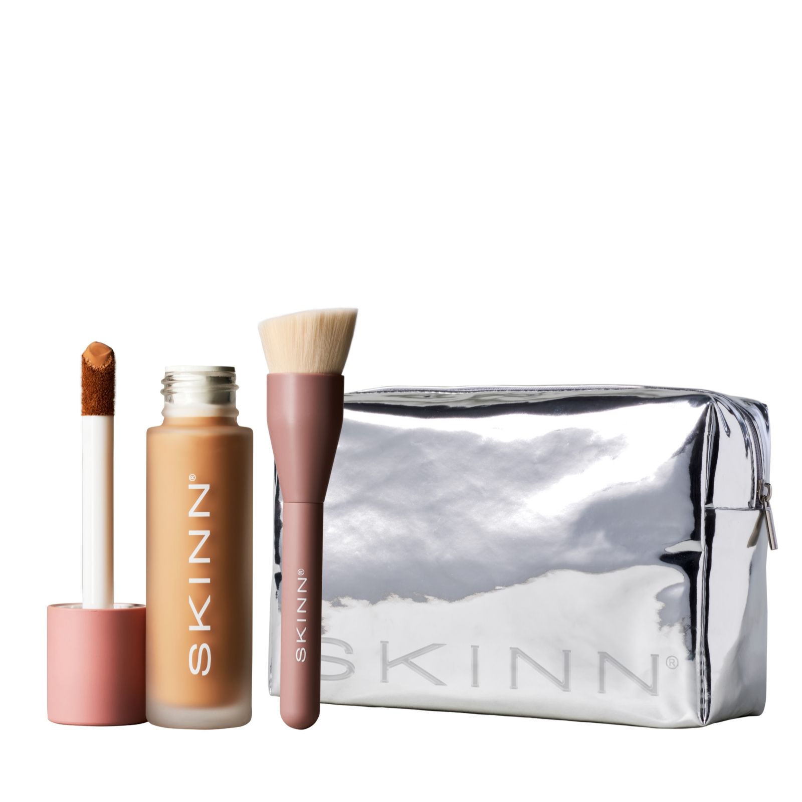 SKINN Scientific Colour Foundation & Brush With Bag