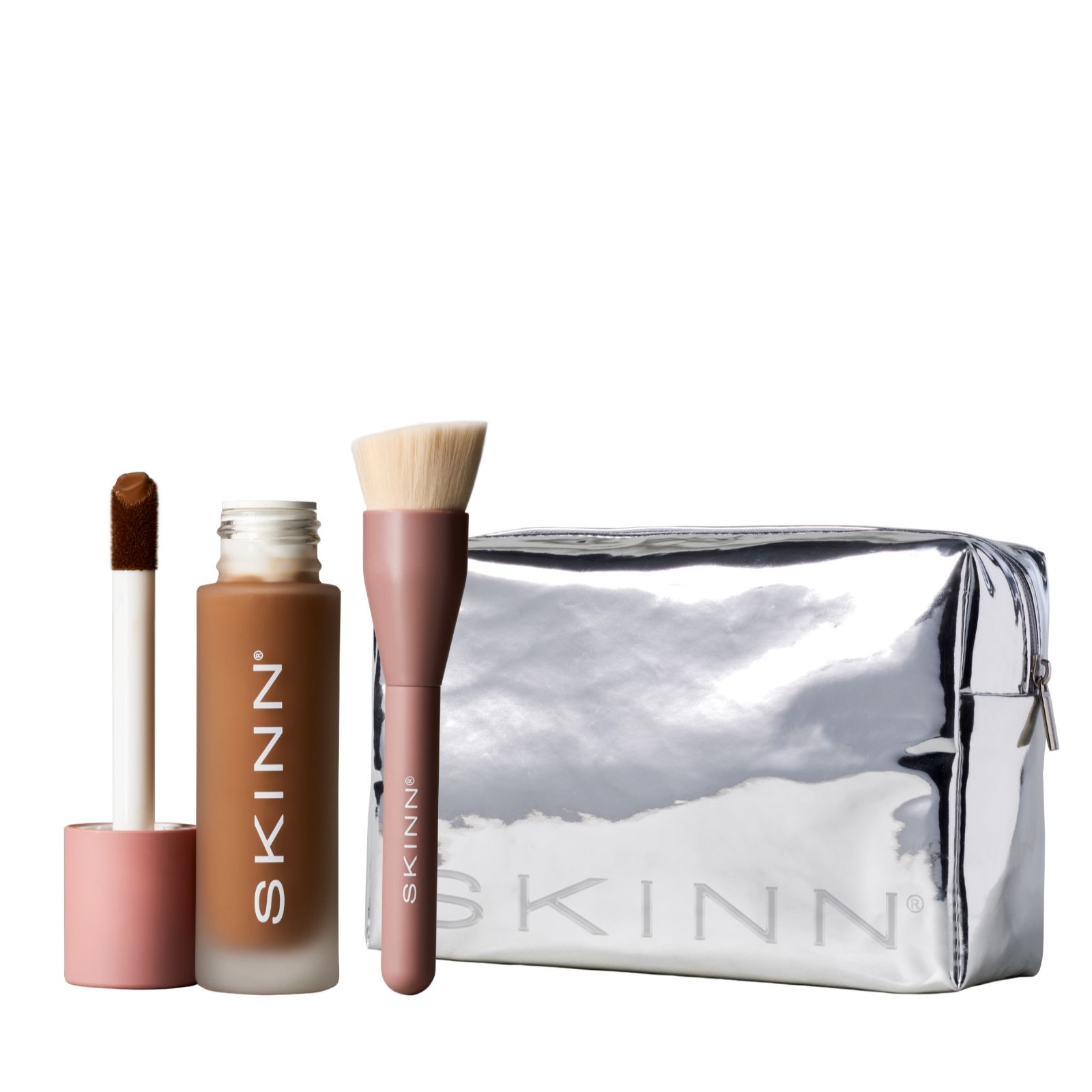 SKINN Scientific Colour Foundation & Brush With Bag