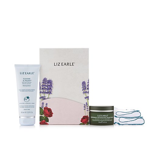 Liz Earle Superskin Night Cream with Relaxing Edition Cleanse & Polish