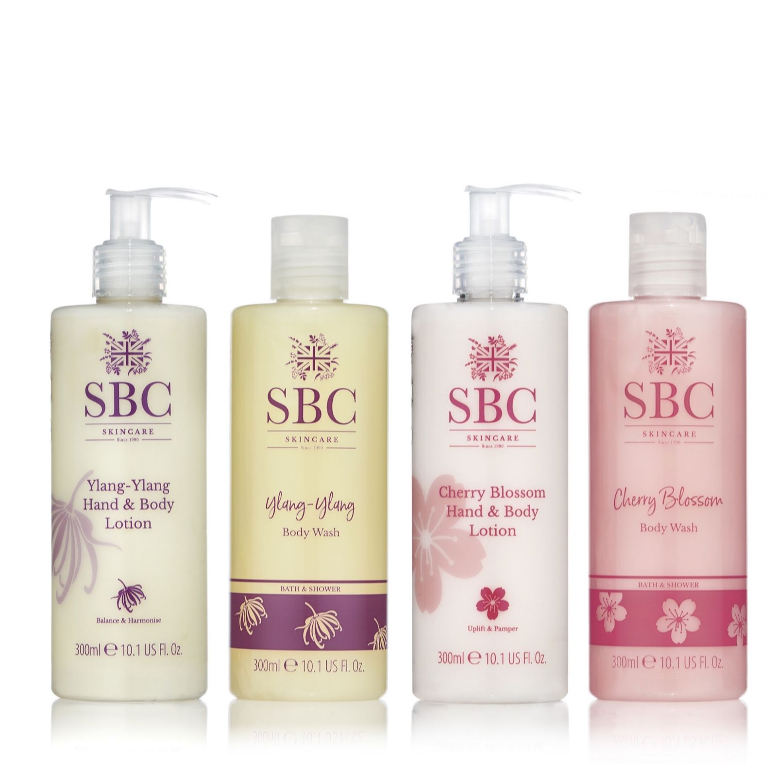 SBC 4 Piece Ylang Ylang & Cherry Blossom Luxury Collection