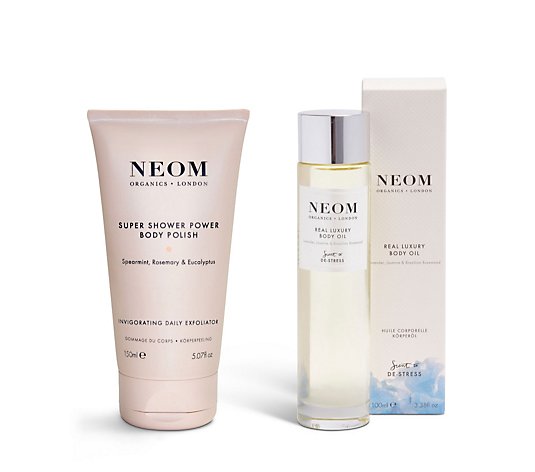 Neom Body Polish and Body Oil Duo