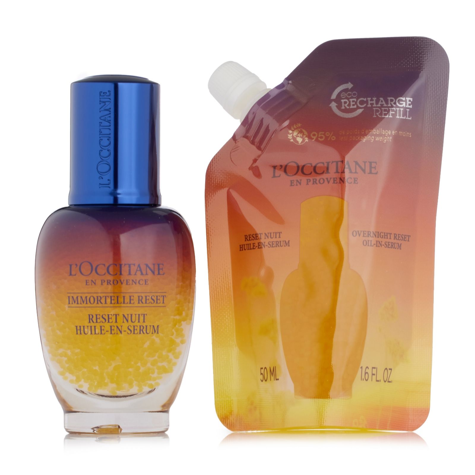 L'Occitane Immortelle Reset Serum Refill 2 Piece Collection