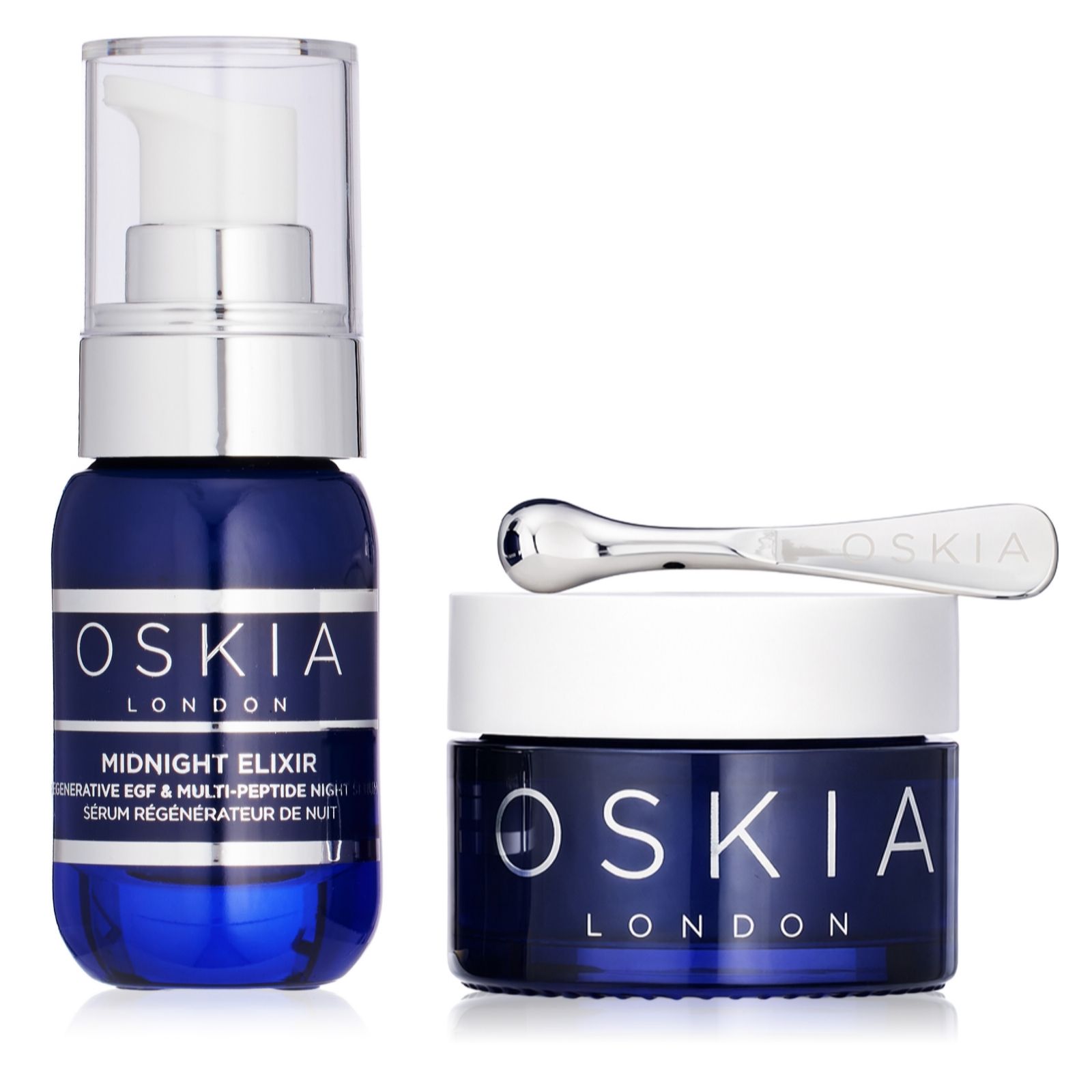 Oskia Midnight Elixir and Midnight Eye Q Duo
