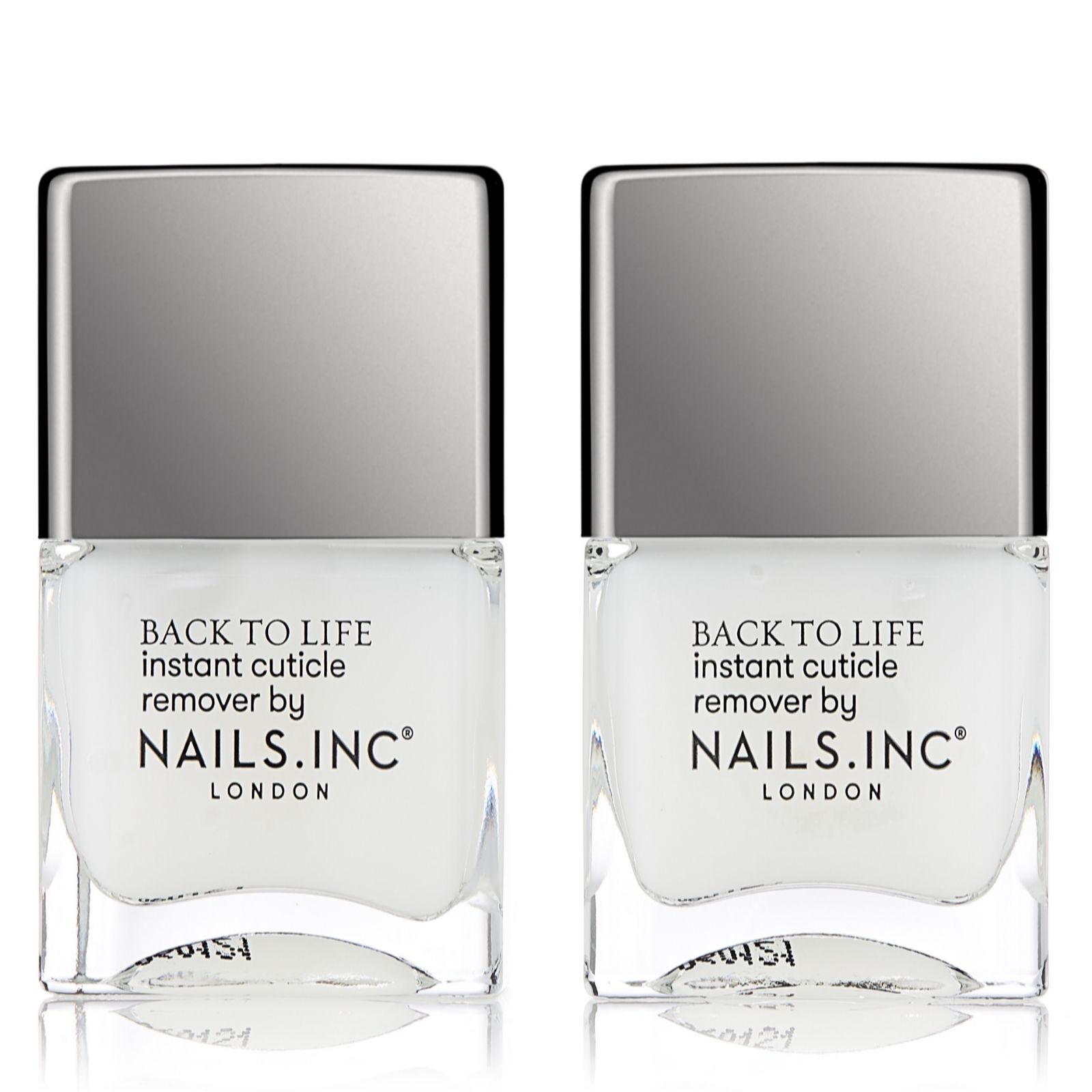 Nails Inc Back To Life Instant Cuticle Removal 14ml Duo - QVC UK