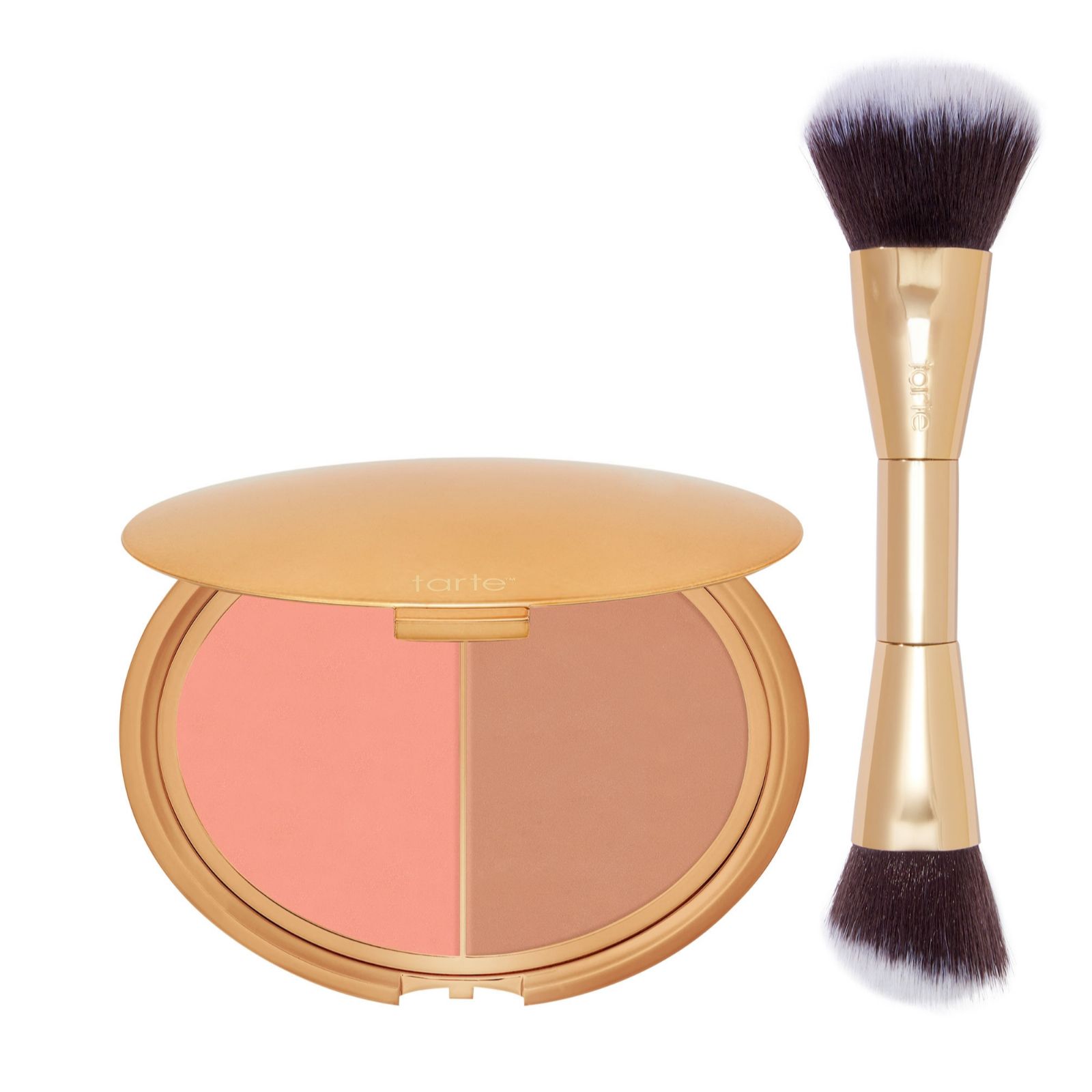 tarte Park Ave Princess Cream Blush Bronzer Cheek Duo w/Brush