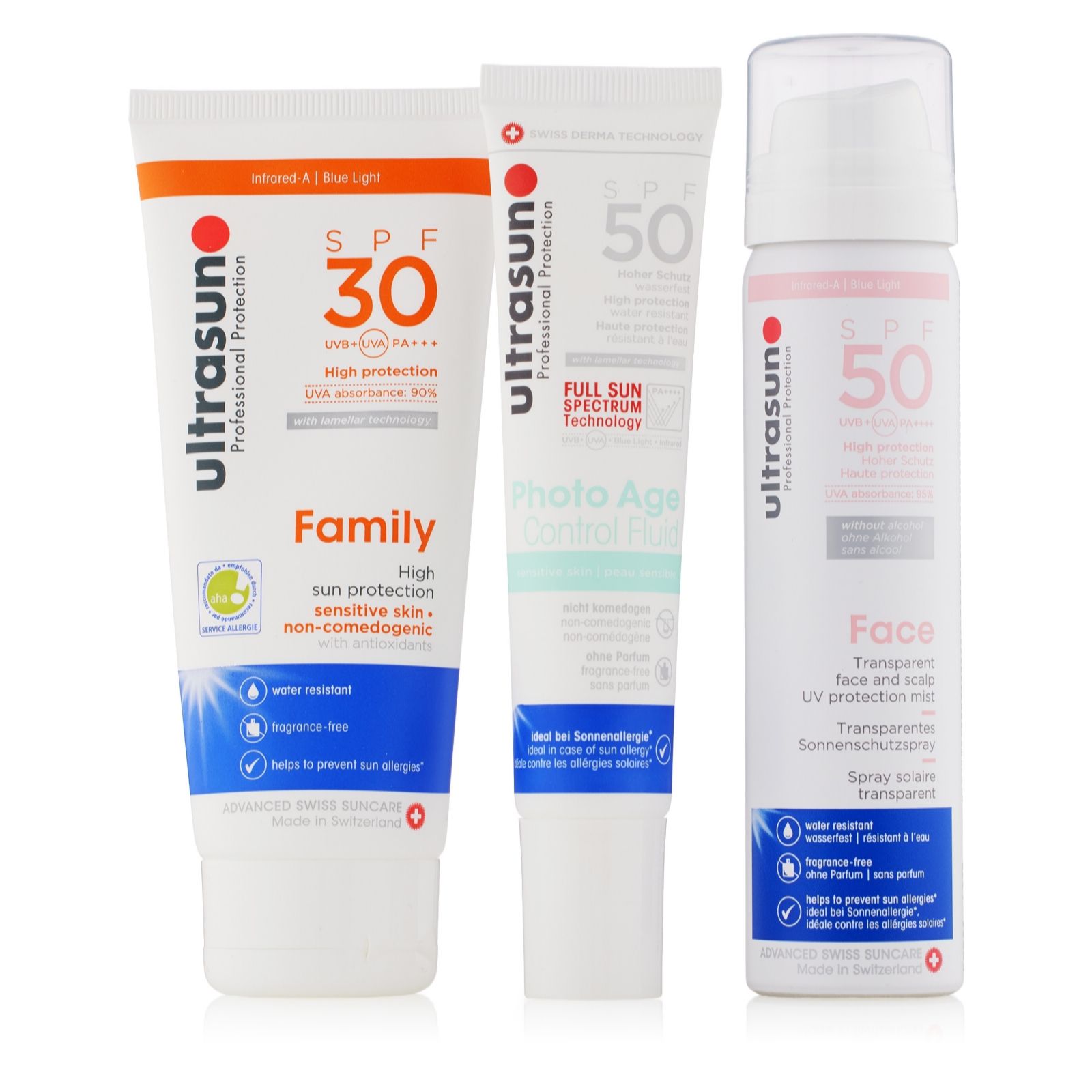 Ultrasun 3 Piece Daily Basics Face & Body Collection