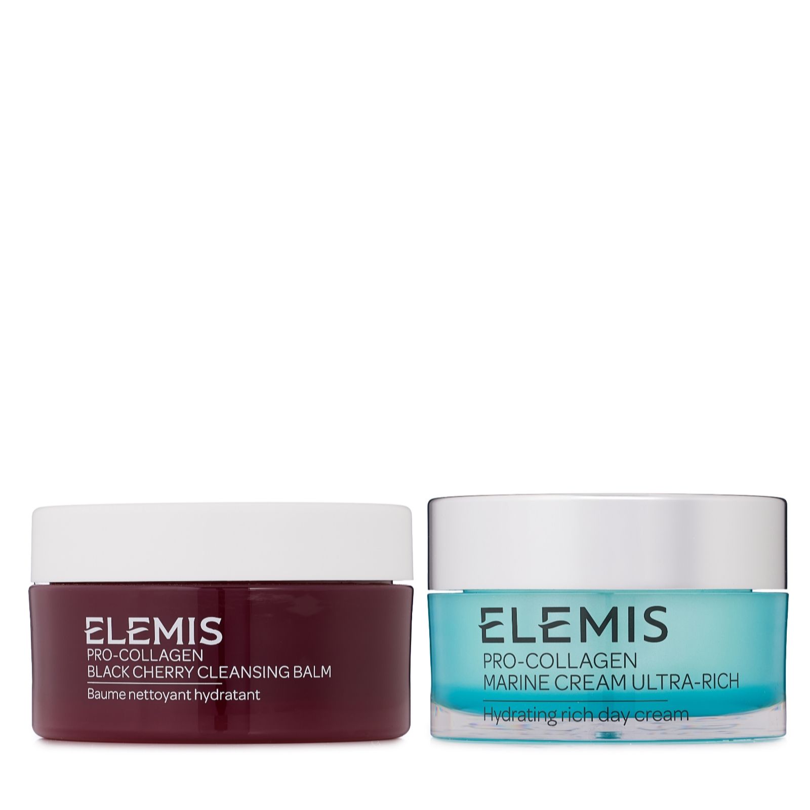 Elemis Pro-Collagen Ultra Rich Cream 50ml & Black Cherry Cleansing Balm 50g