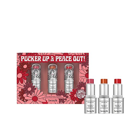 Benefit 3 Piece Pucker Up & Peace Out Collection