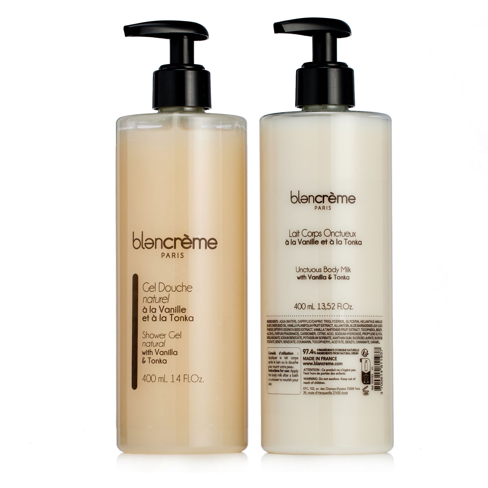 Blancreme Shower and Body Treats 400ml Duo