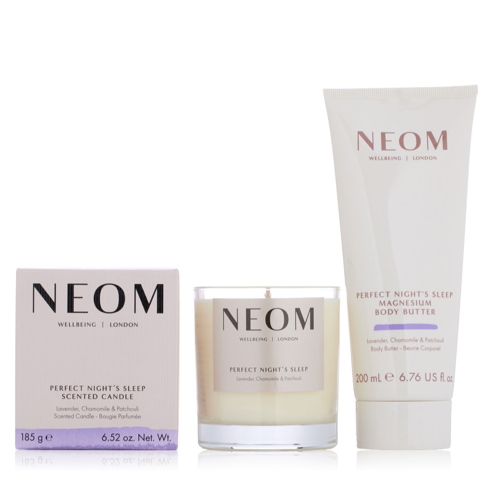 NEOM Wellbeing Perfect Night's Sleep Candle & Magnesium Body Butter