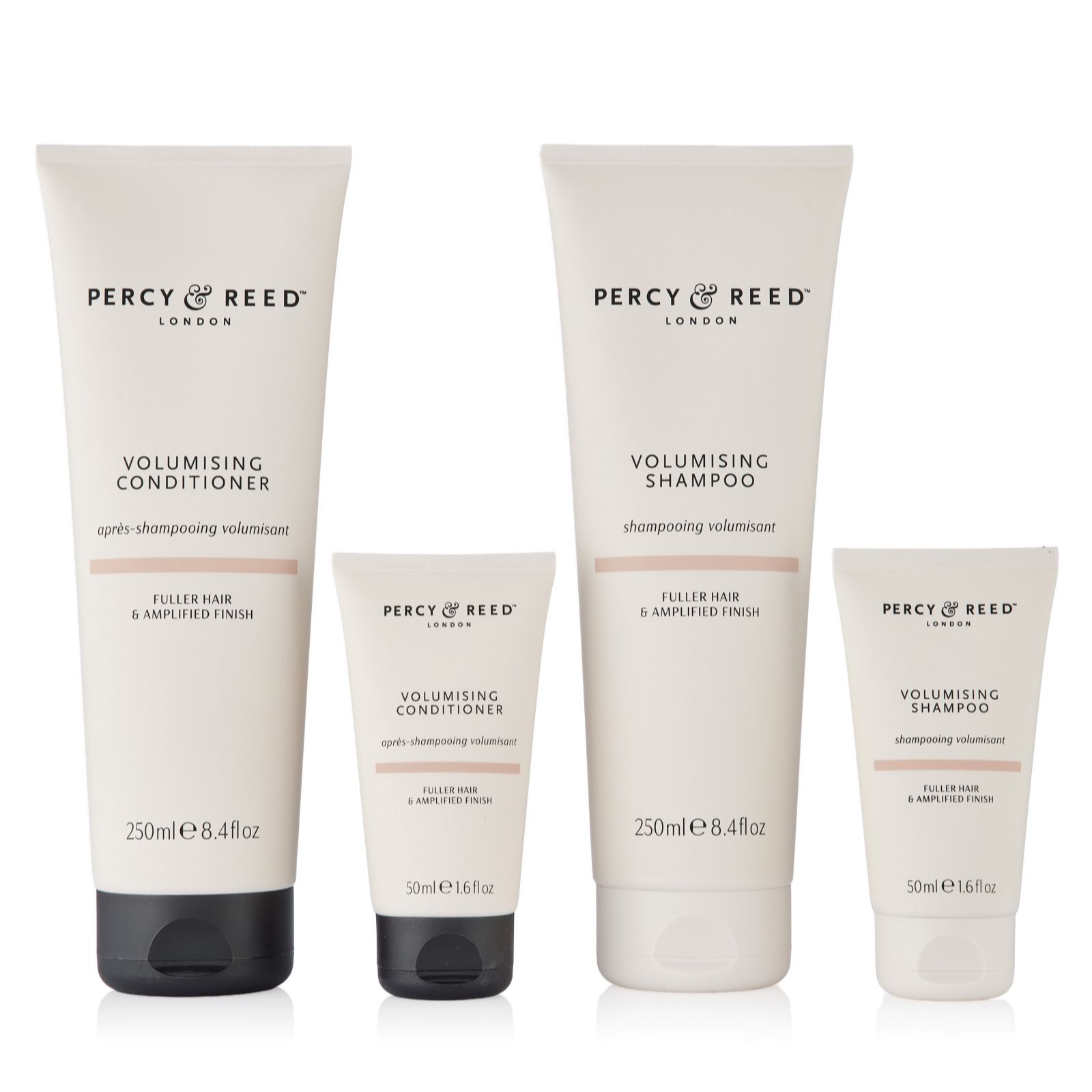 Percy & Reed Volumising 4 Piece Shampoo & Conditioner Home & Away Set