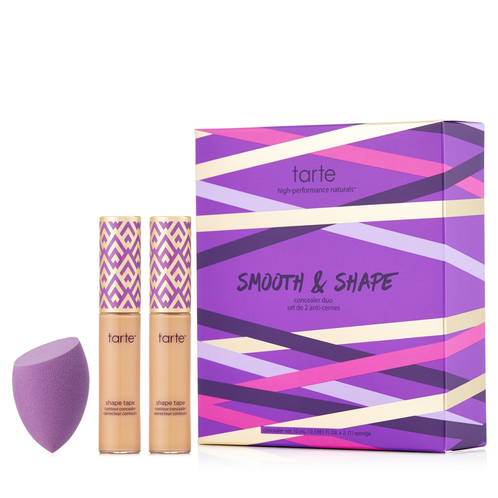 Tarte Shape Tape Contour Concealer Duo With Quickie Blending Sponge