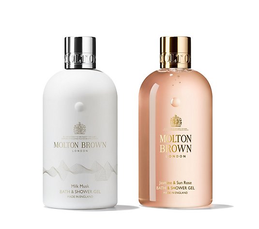 Molton Brown Milk Musk & Jasmine Bath & Shower Gel Duo 300ml