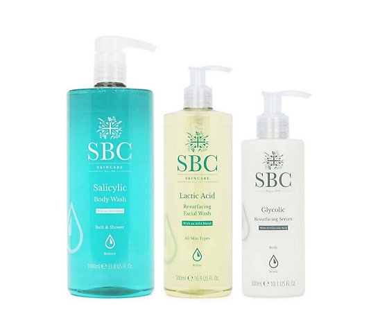 SBC 3 Piece Resurfacing Acids Face & Body Collection