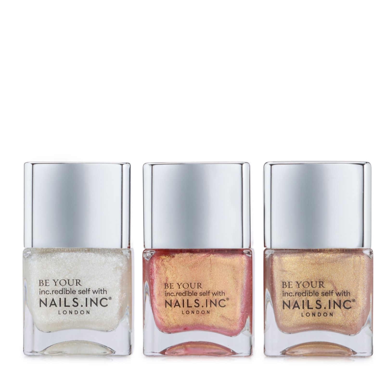 Nails Inc Get Your Shimmer On 3 Piece Set