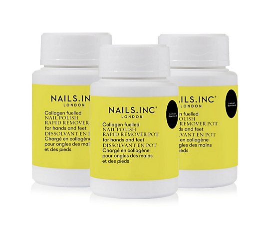 Nails Inc Lemon Pot Remover Trio