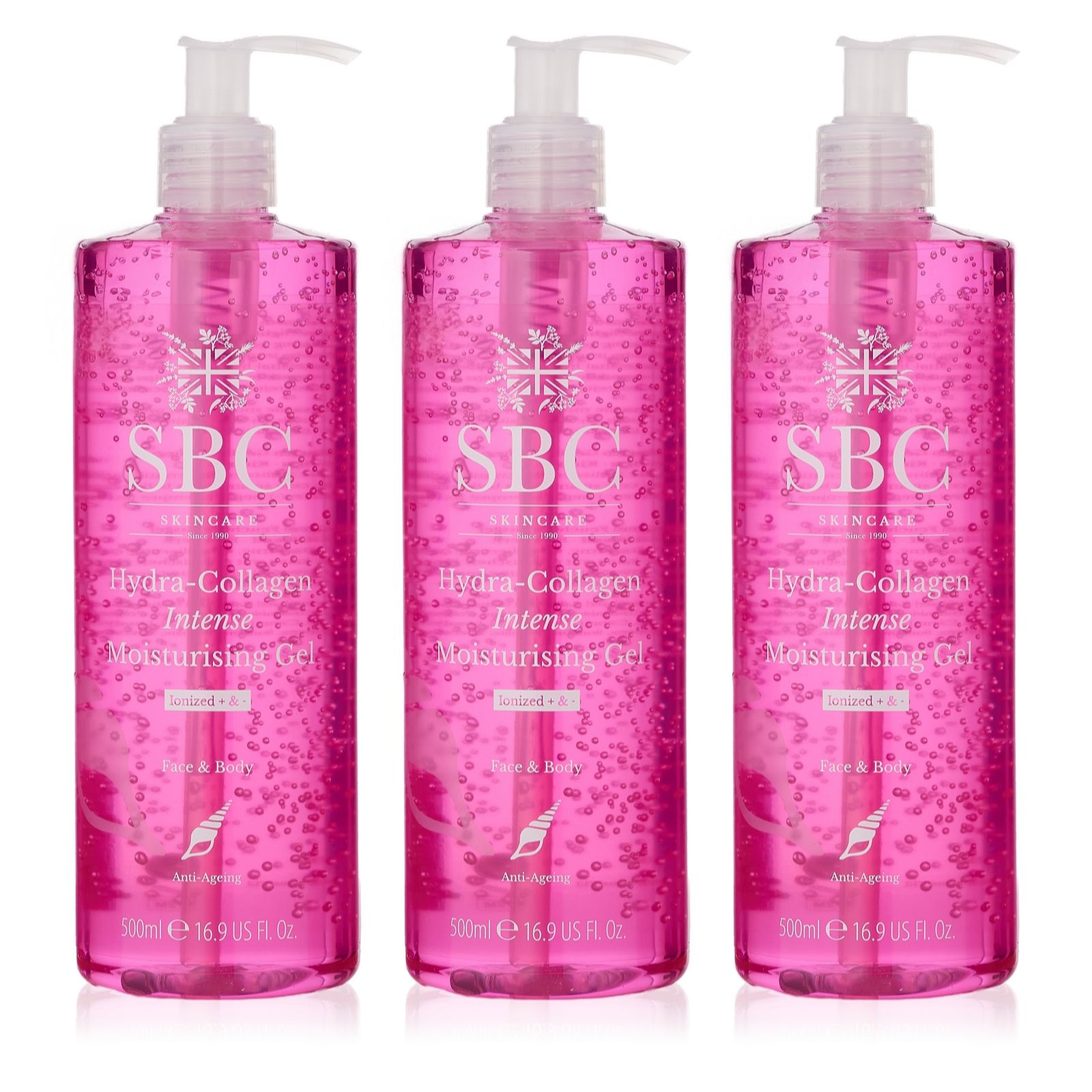 SBC Hydra-Collagen Intense Moisturising Gel Trio 500ml