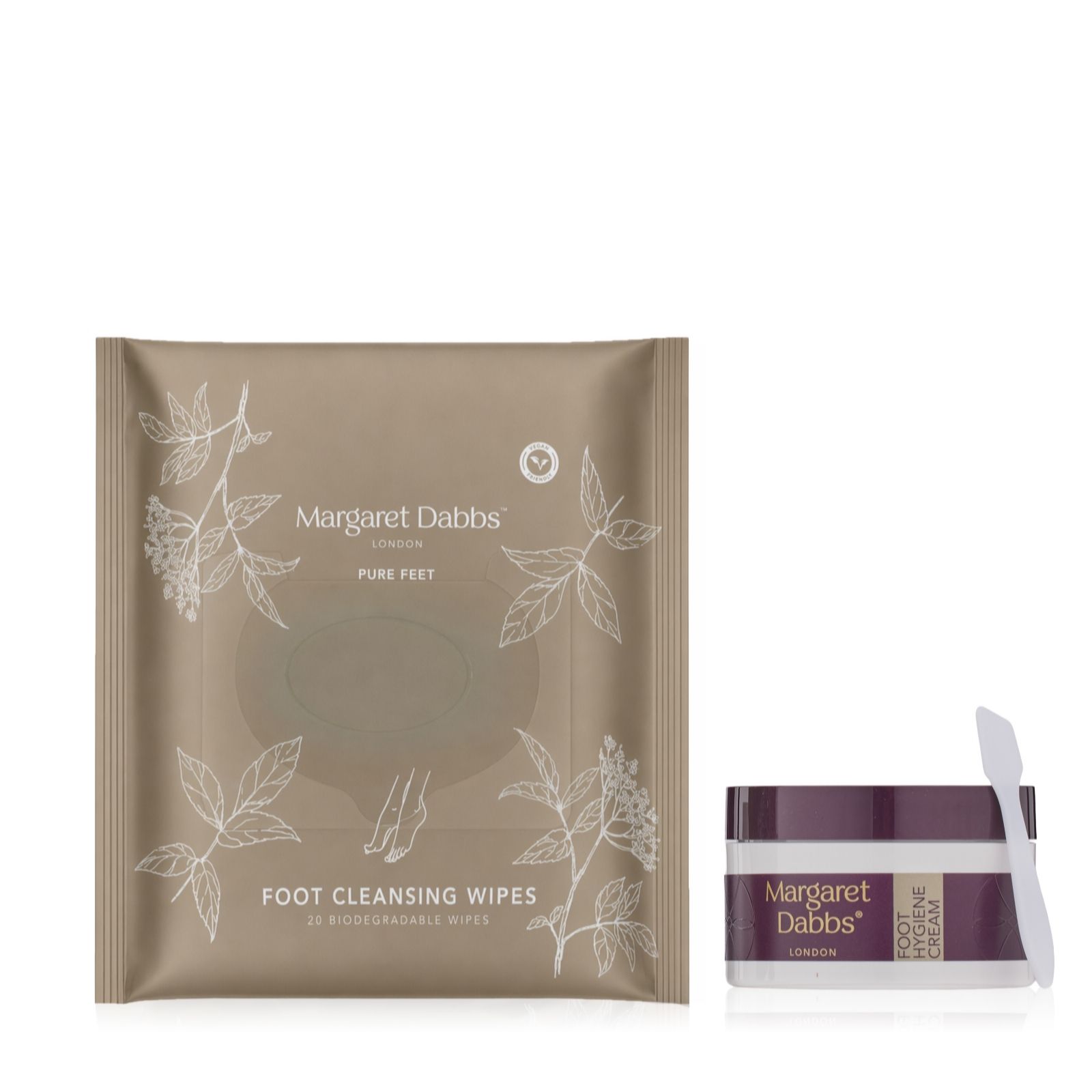 Margaret Dabbs London Foot Hygiene Cream & Cleansing Wipes