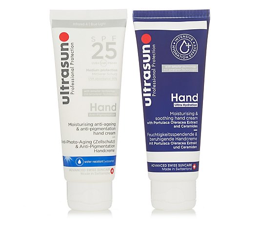 Ultrasun Sun Protection Day & Night Hand Cream 75ml Duo