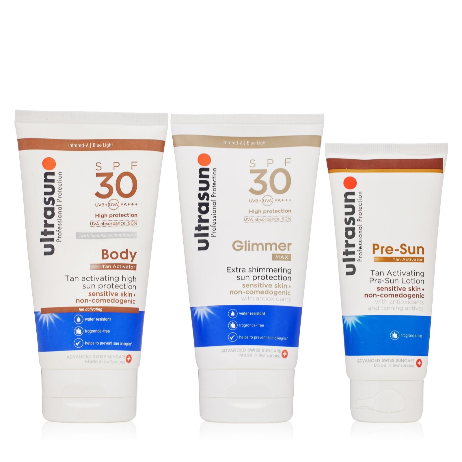 Ultrasun 3 Piece Sparkle and Tan Body Collection
