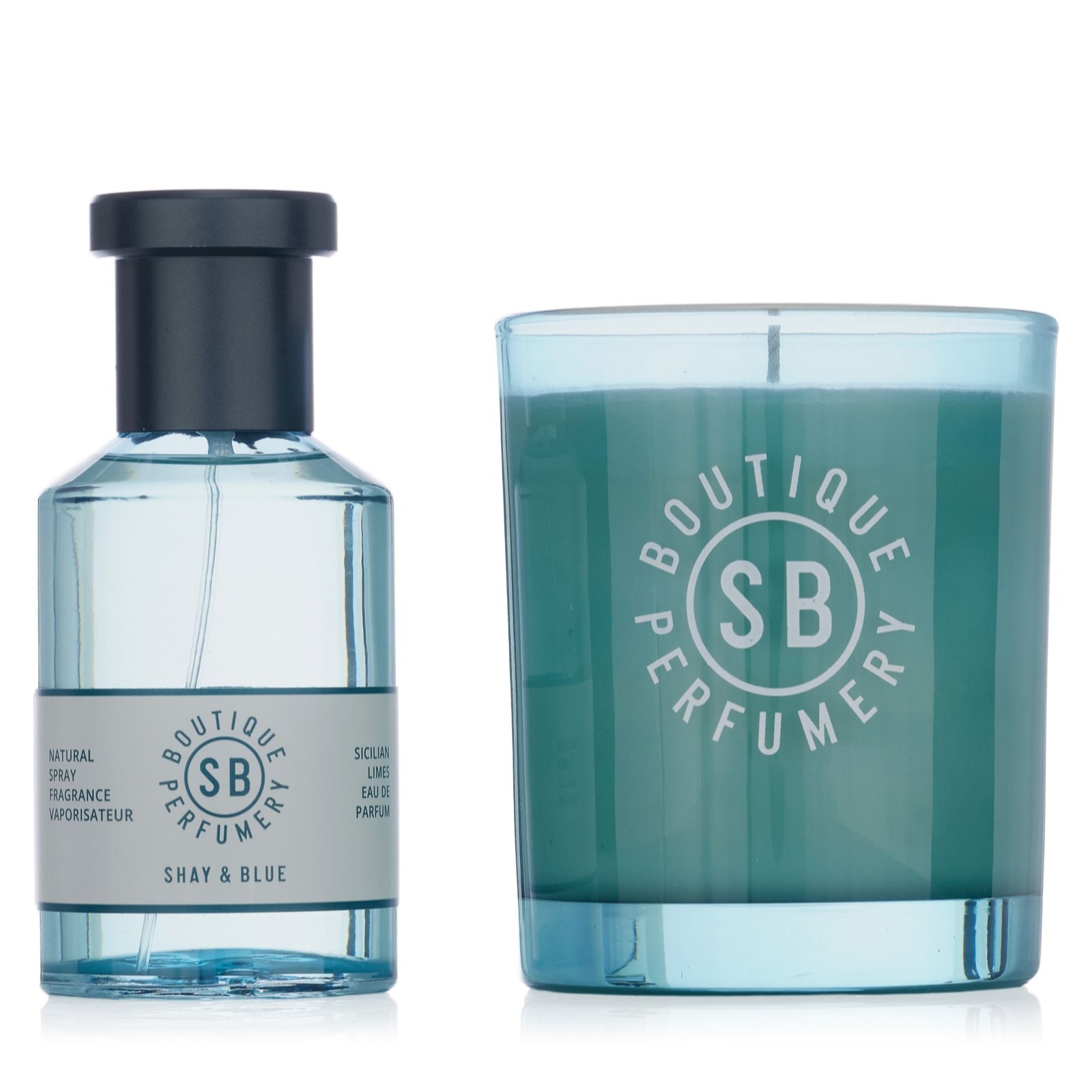 Shay & Blue Sicilian Limes 100ml EDP and Candle Duo
