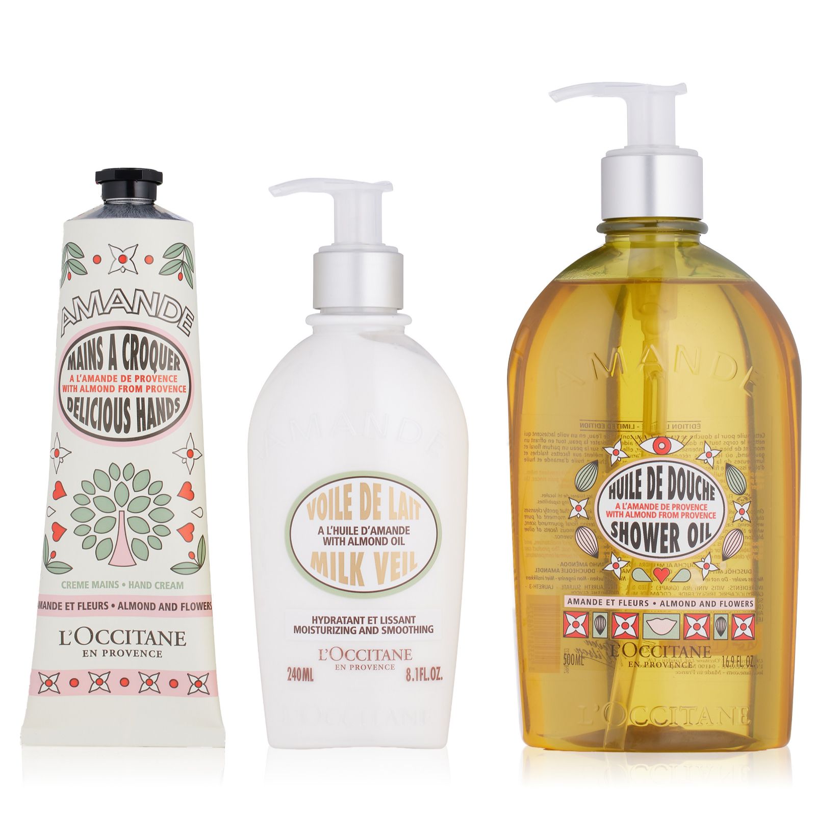 L'Occitane 3 Piece Almond & Flowers Body Collection