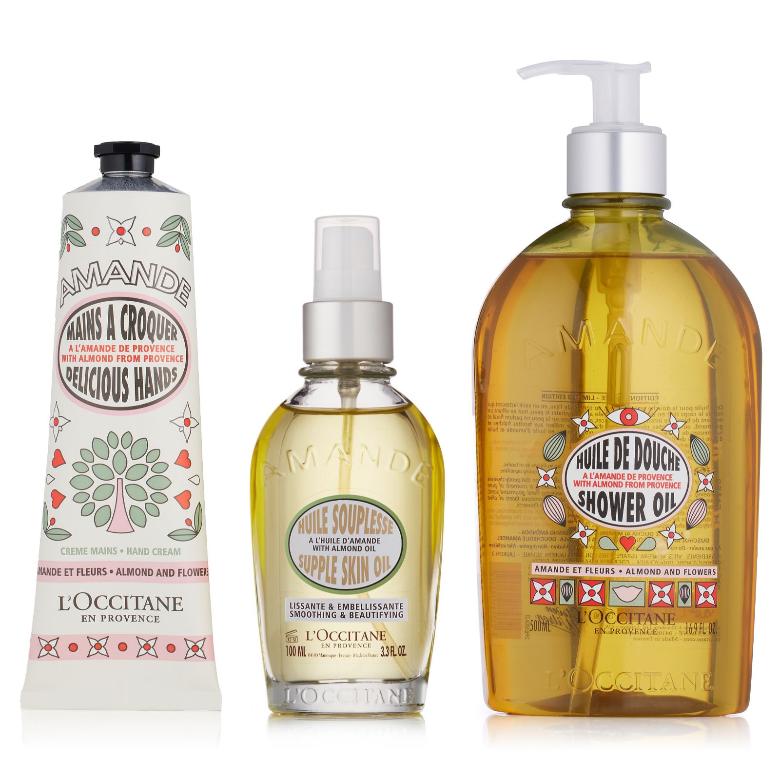 L'Occitane 3 Piece Almond & Flowers Body Collection
