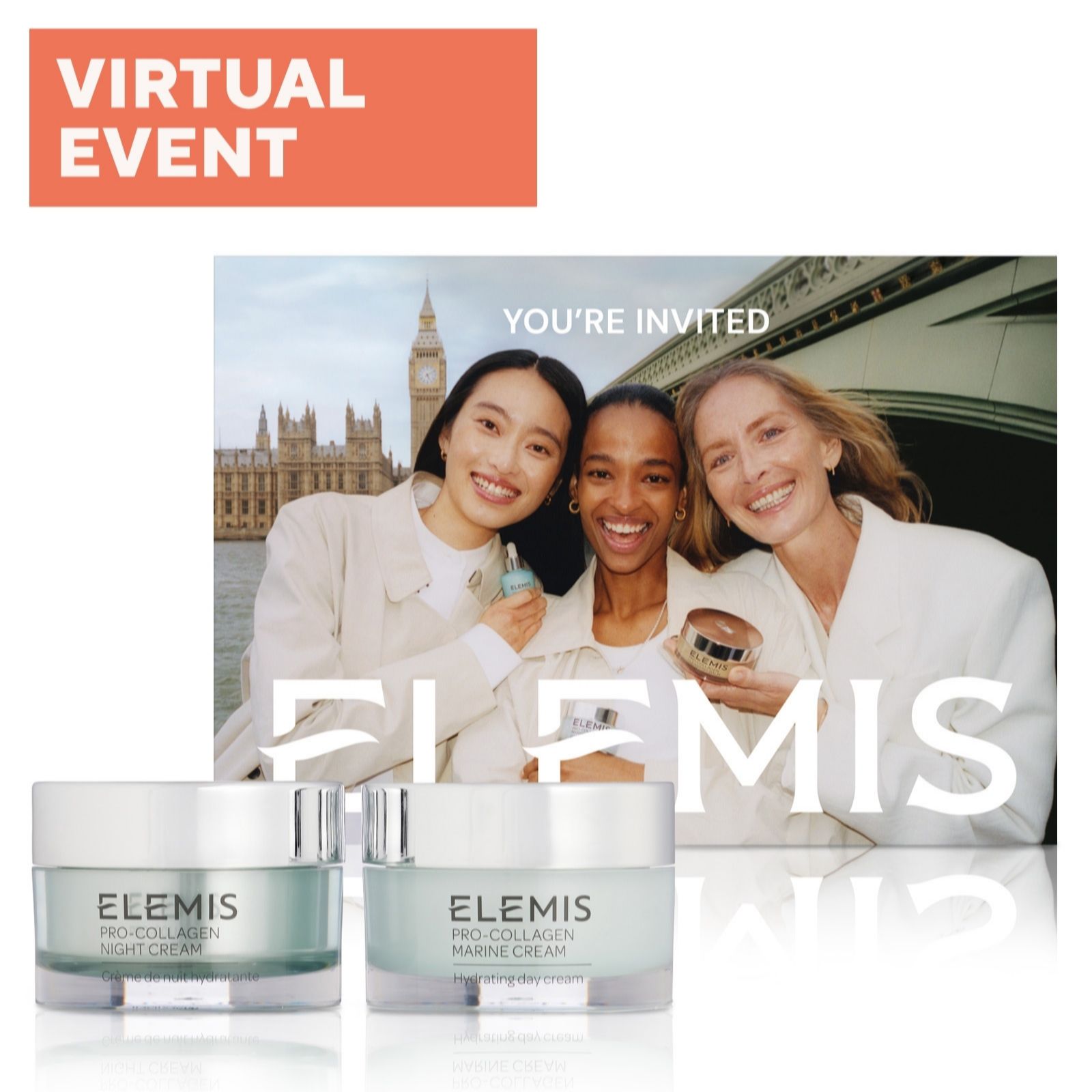  Elemis x QVC: An Evening with Elemis Virtual Event Package