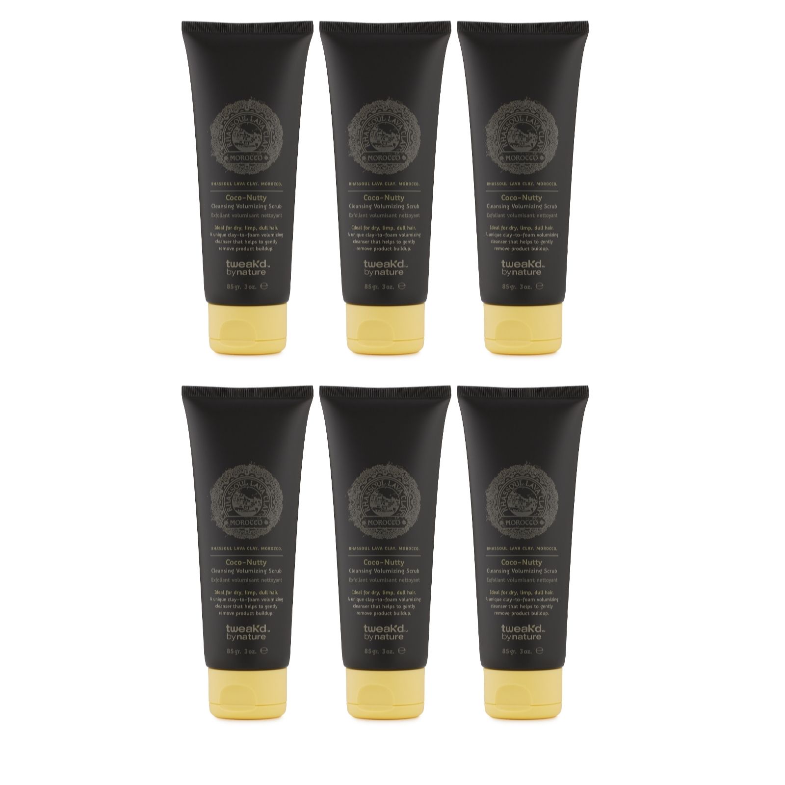 Tweak'd by Nature Hair Volumizing Scrub 3oz. 6pc Giftable Set