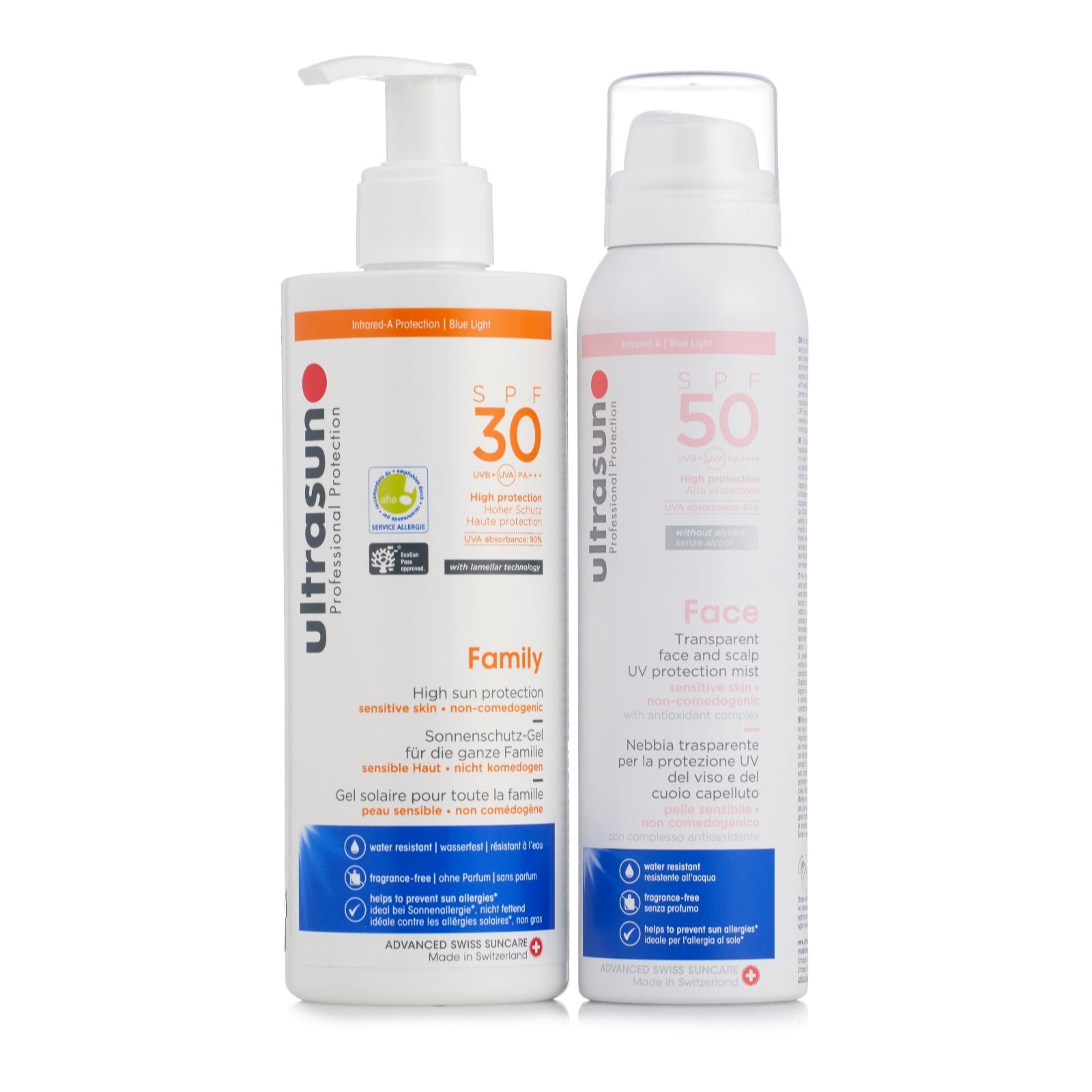 Ultrasun Family Supersize SPF 30 300ml and Face Mist