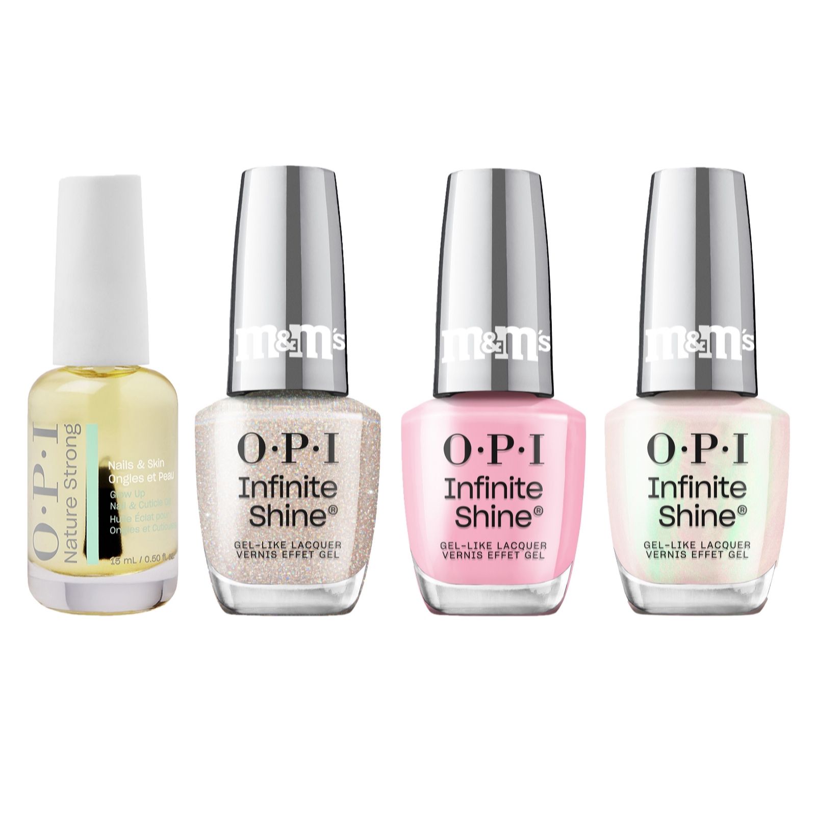 OPI x M&M Limited Edition Infinite Shine & Nail Oil 4 Piece Set