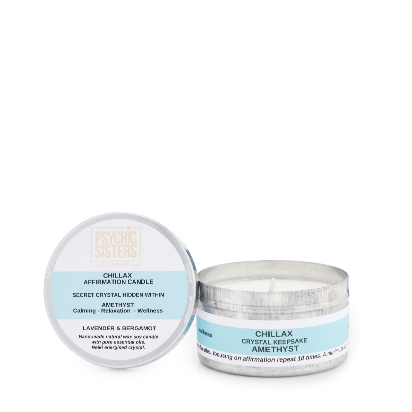 Psychic Sisters Chillax Tin Candle