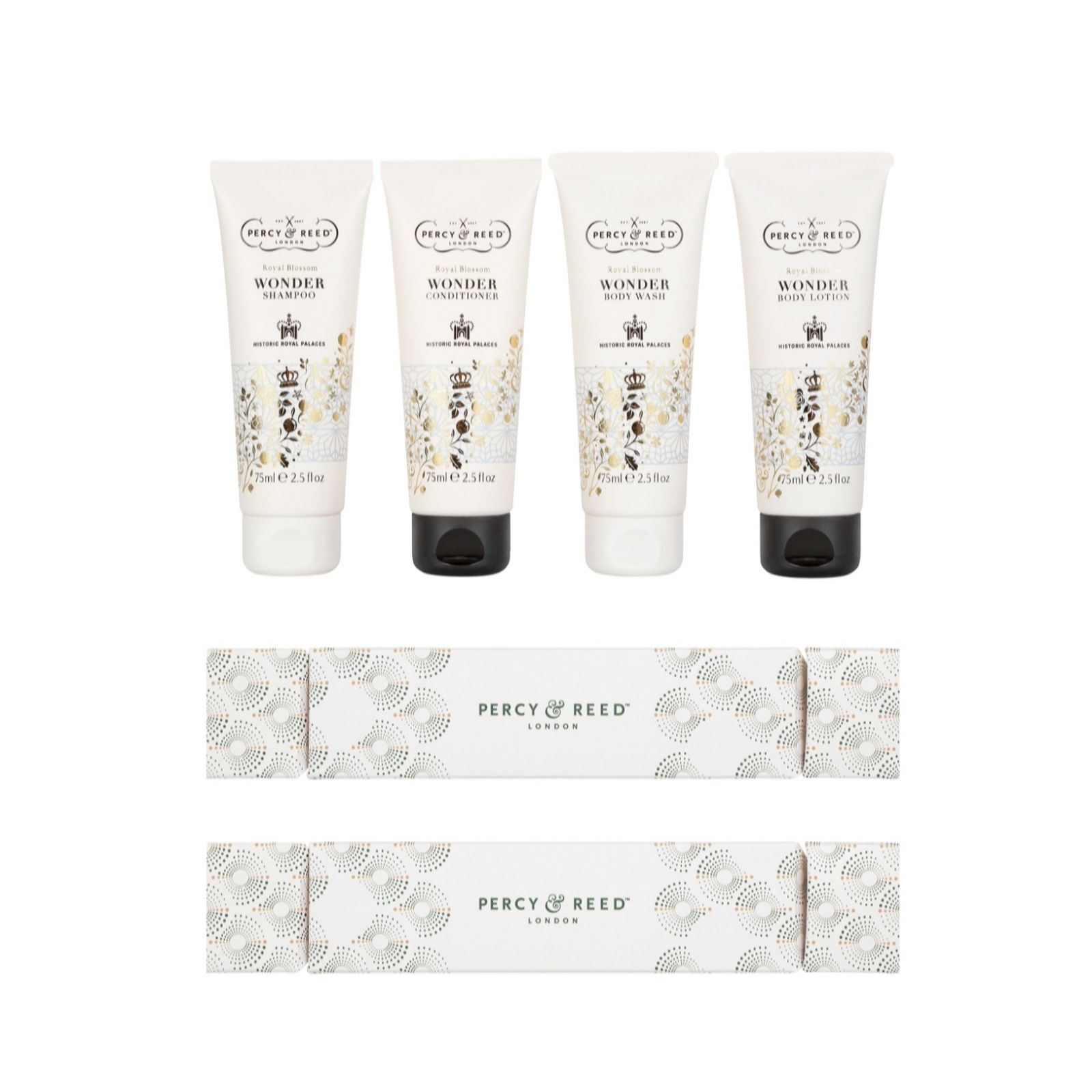 Percy & Reed Royal Blossom 4 Piece Gift Set with Crackers