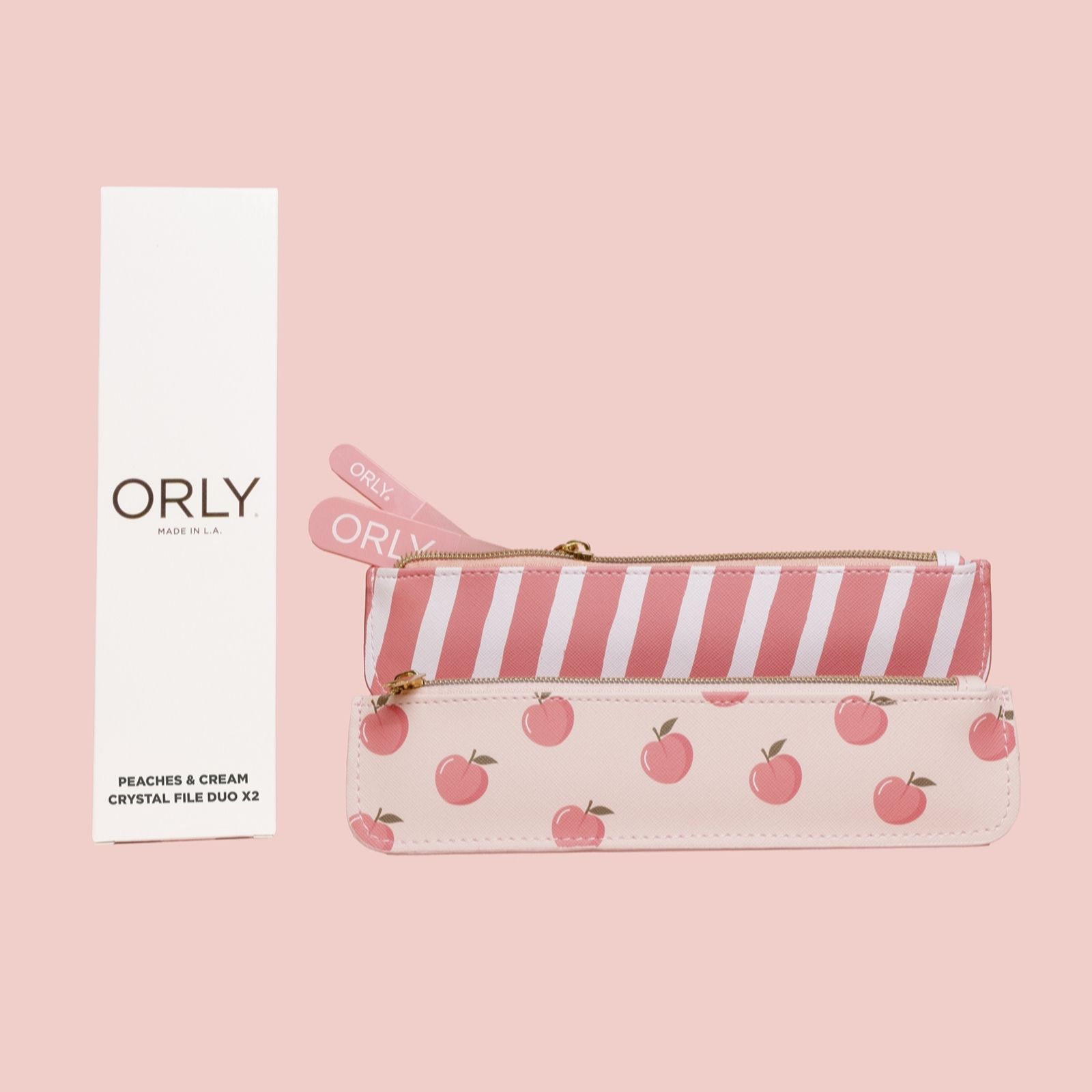 ORLY Peaches and Cream Crystal Nail File Duo