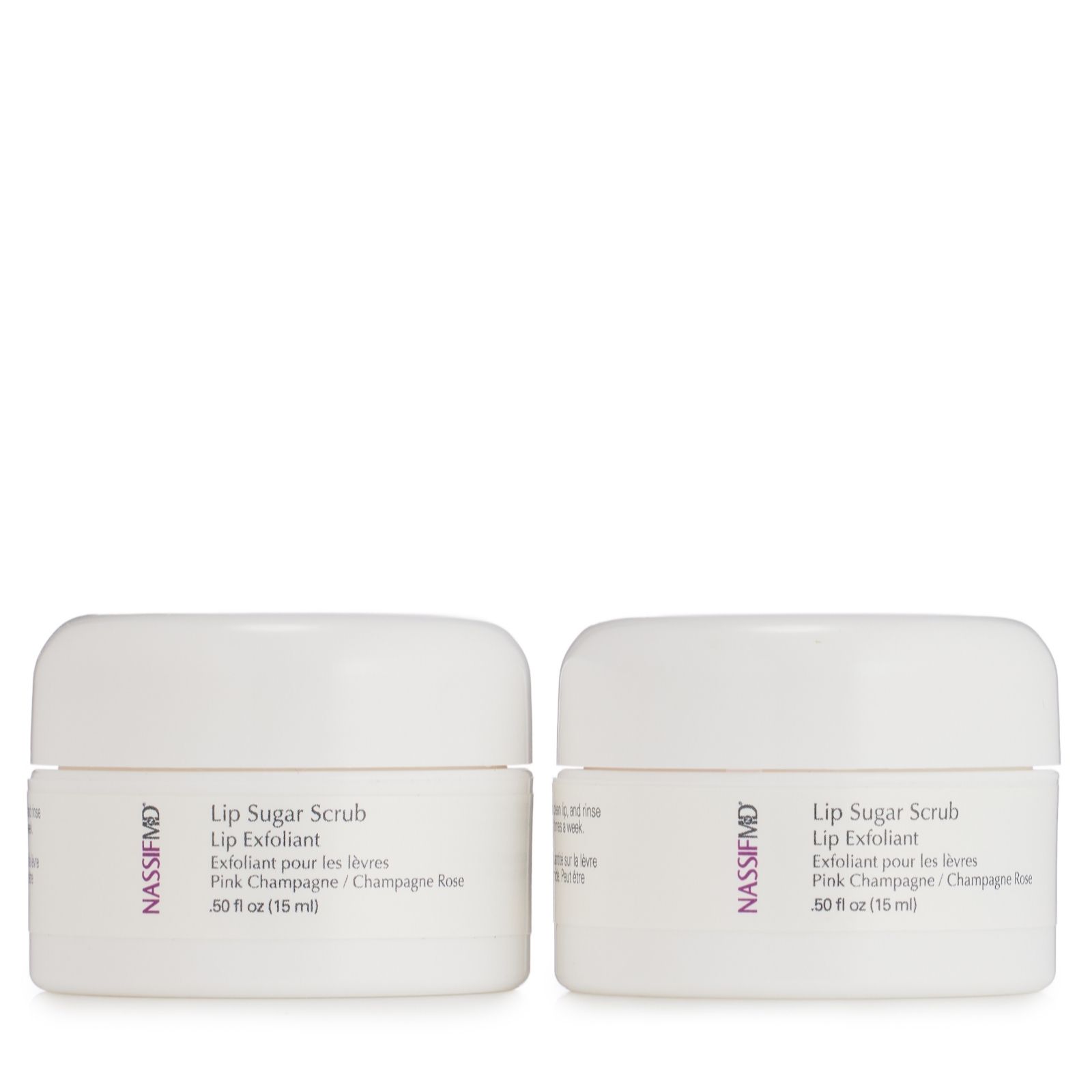 NassifMD Lip Sugar Scrub 14g Duo in Pink Champagne