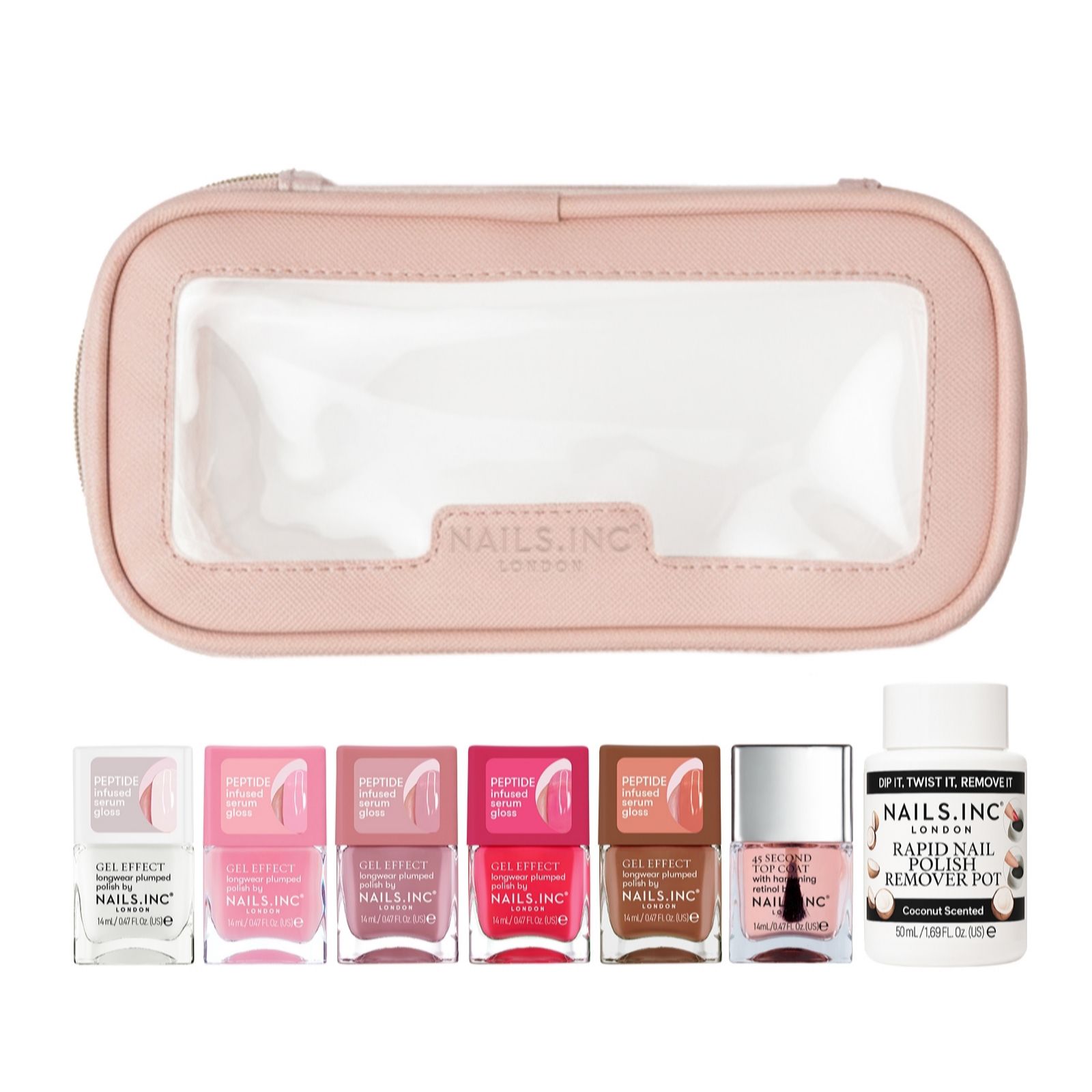 Nails Inc Peptide Plump & Glow 8 Piece Collection