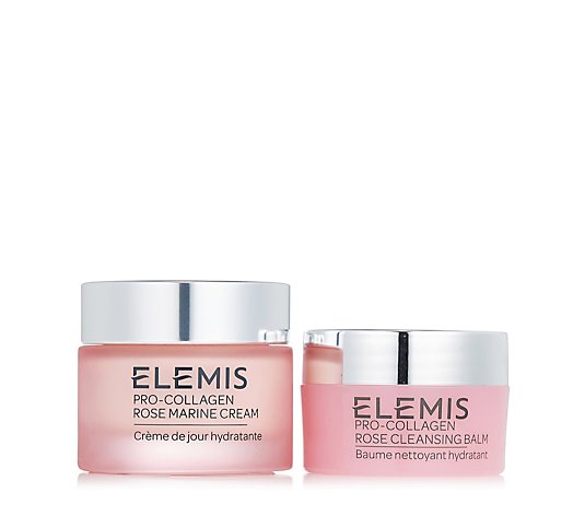 Elemis Pro-Collagen Rose Day Cream 30ml & Rose Cleansing Balm