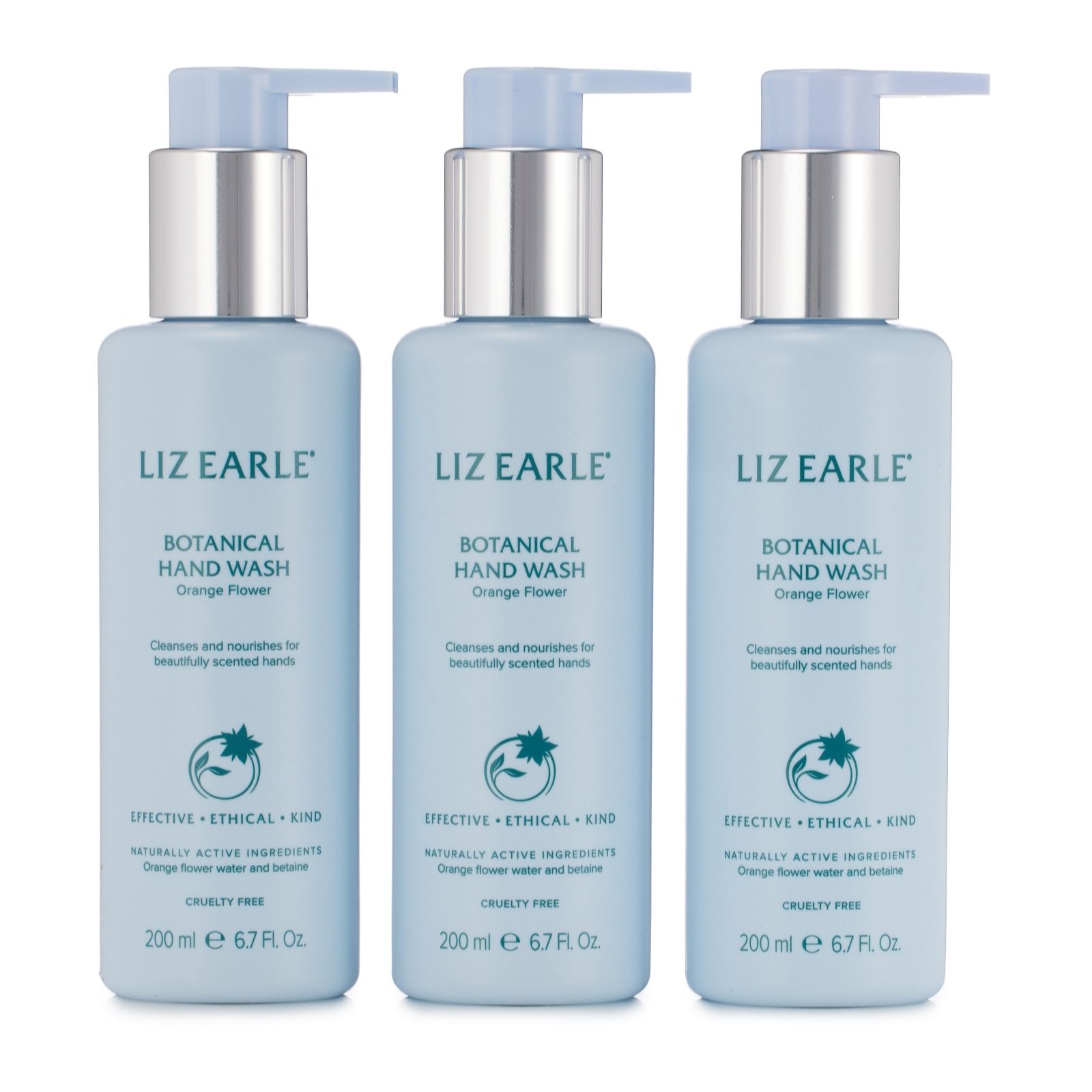 Liz Earle Orange Flower Hand Wash Trio