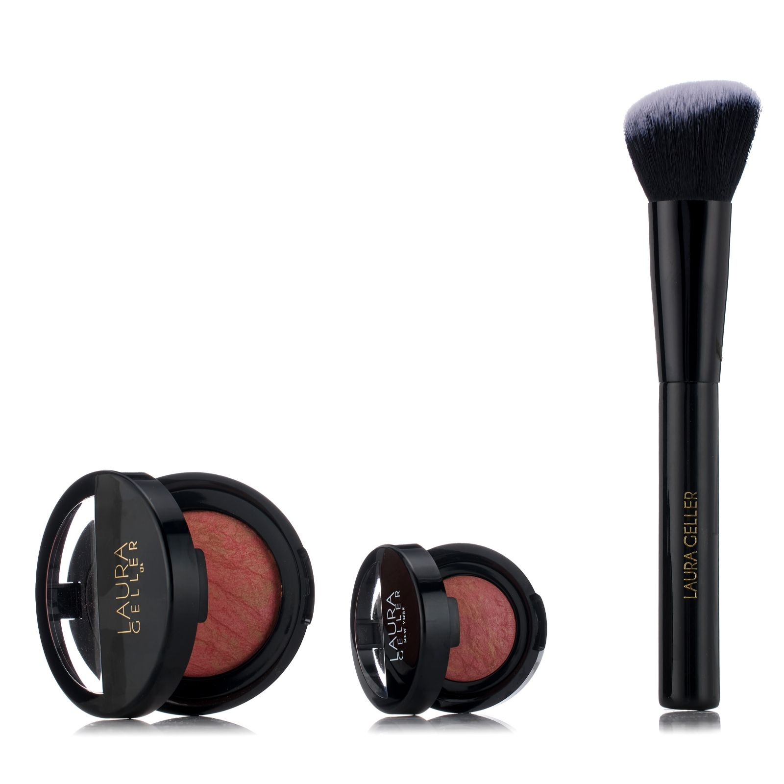 Laura Geller Baked Blush N Brighten Home & Away with Brush