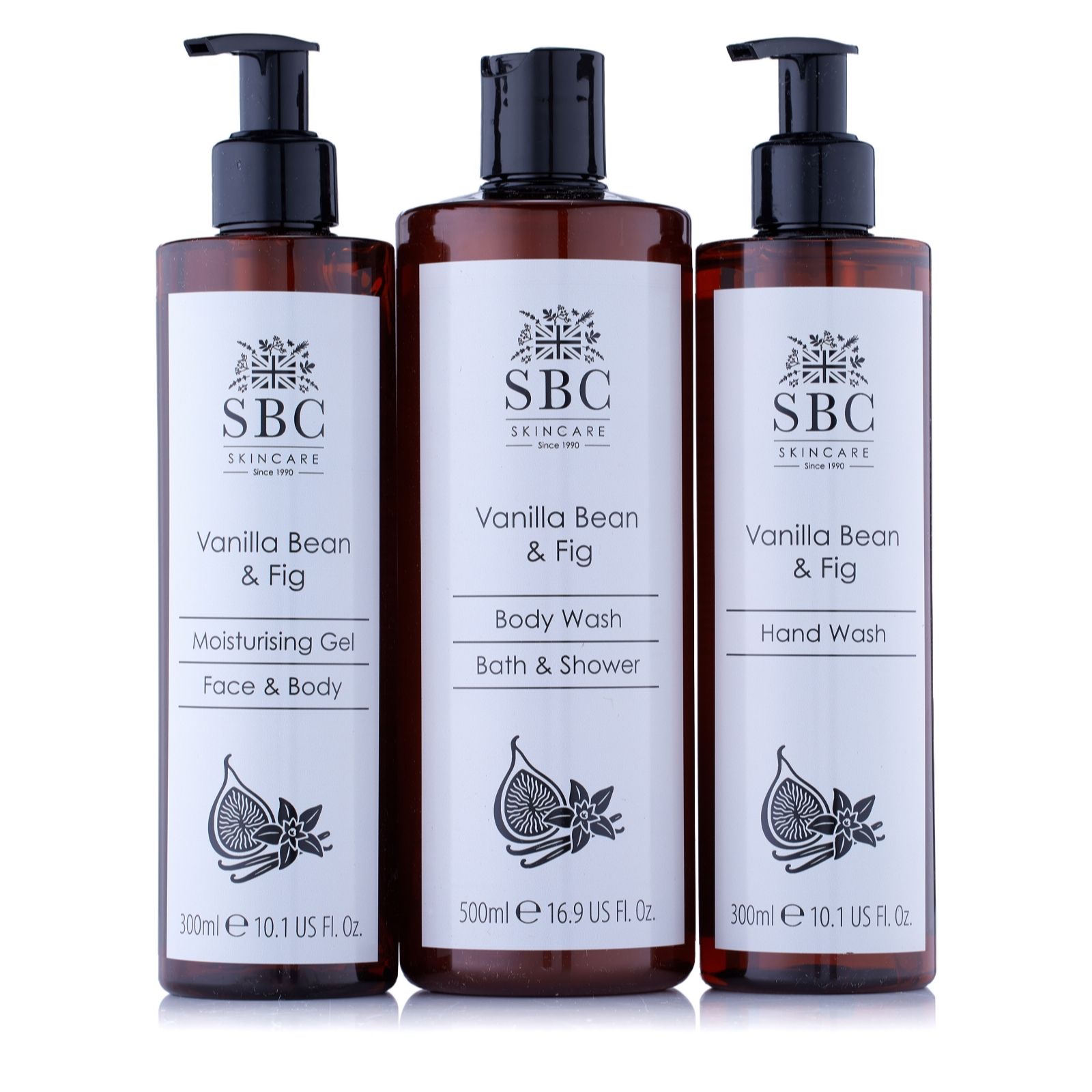 SBC Vanilla Bean & Fig Luxurious Bath & Body 3 Piece Collection