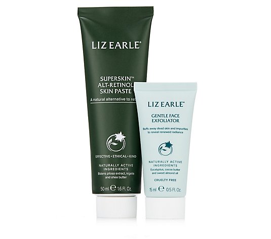 Liz Earle Superskin Alt-Retinol Skin Paste 50ml & Exfoliator 15ml