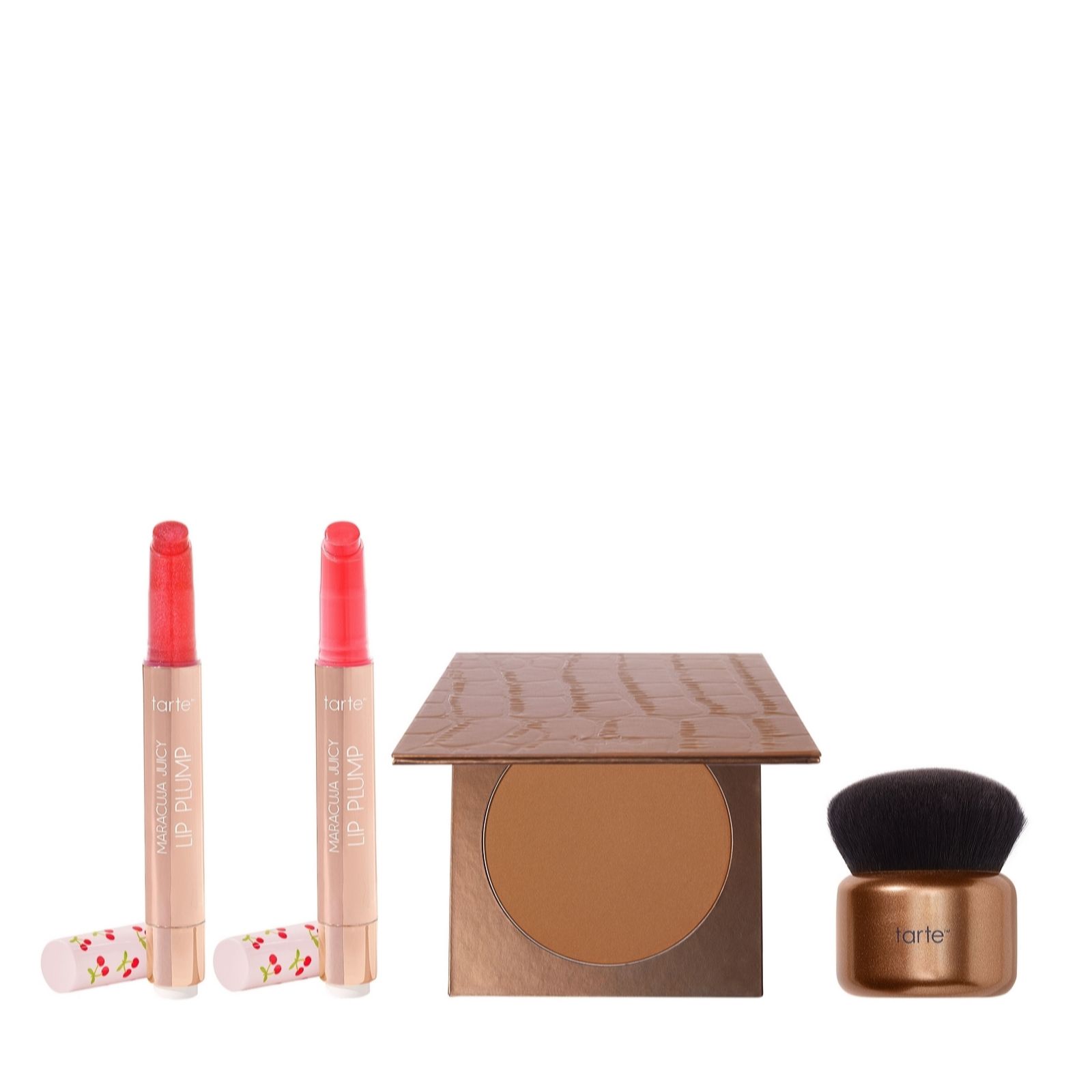 tarte Summer Radiance Bronzer & Cherry Crush Lips 4 Piece Set