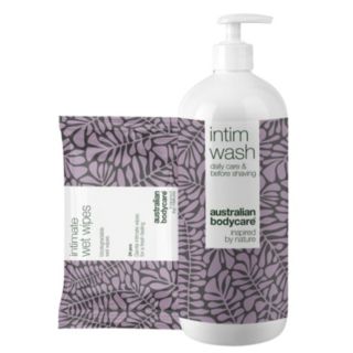 Australian Bodycare Intimate Wash 1 Litre & Wipes