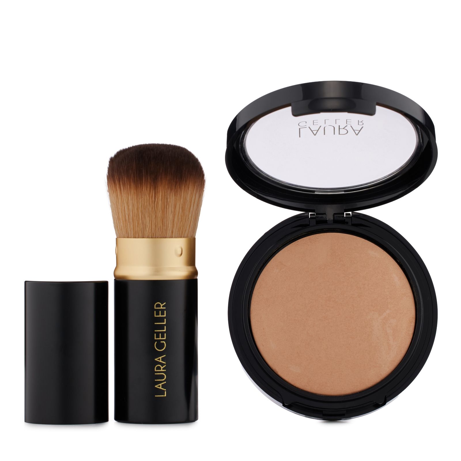 Laura Geller Double Take Bronzer with Kabuki Brush