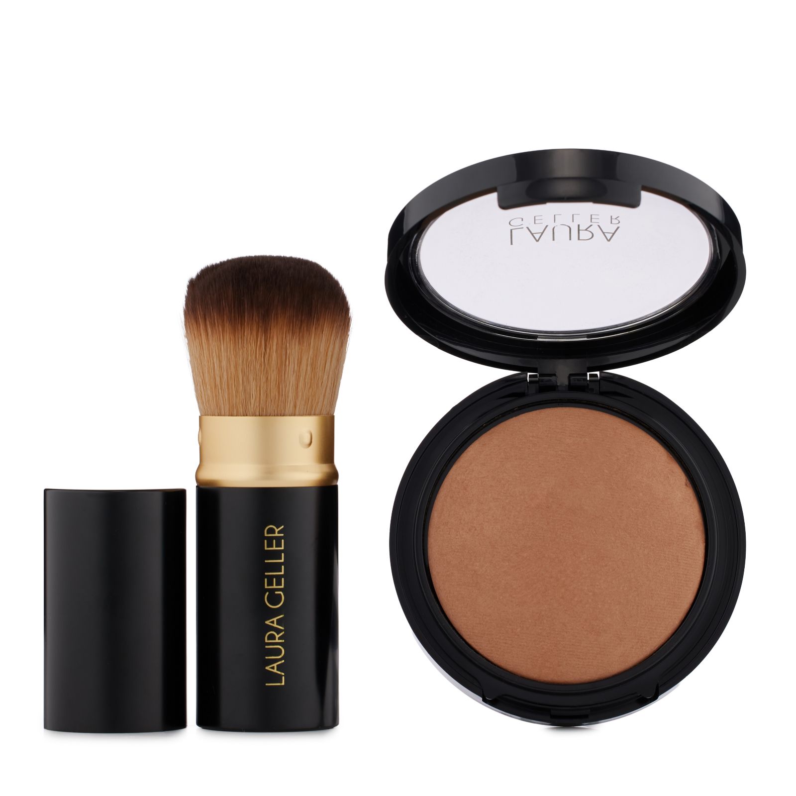 Laura Geller Double Take Bronzer with Kabuki Brush