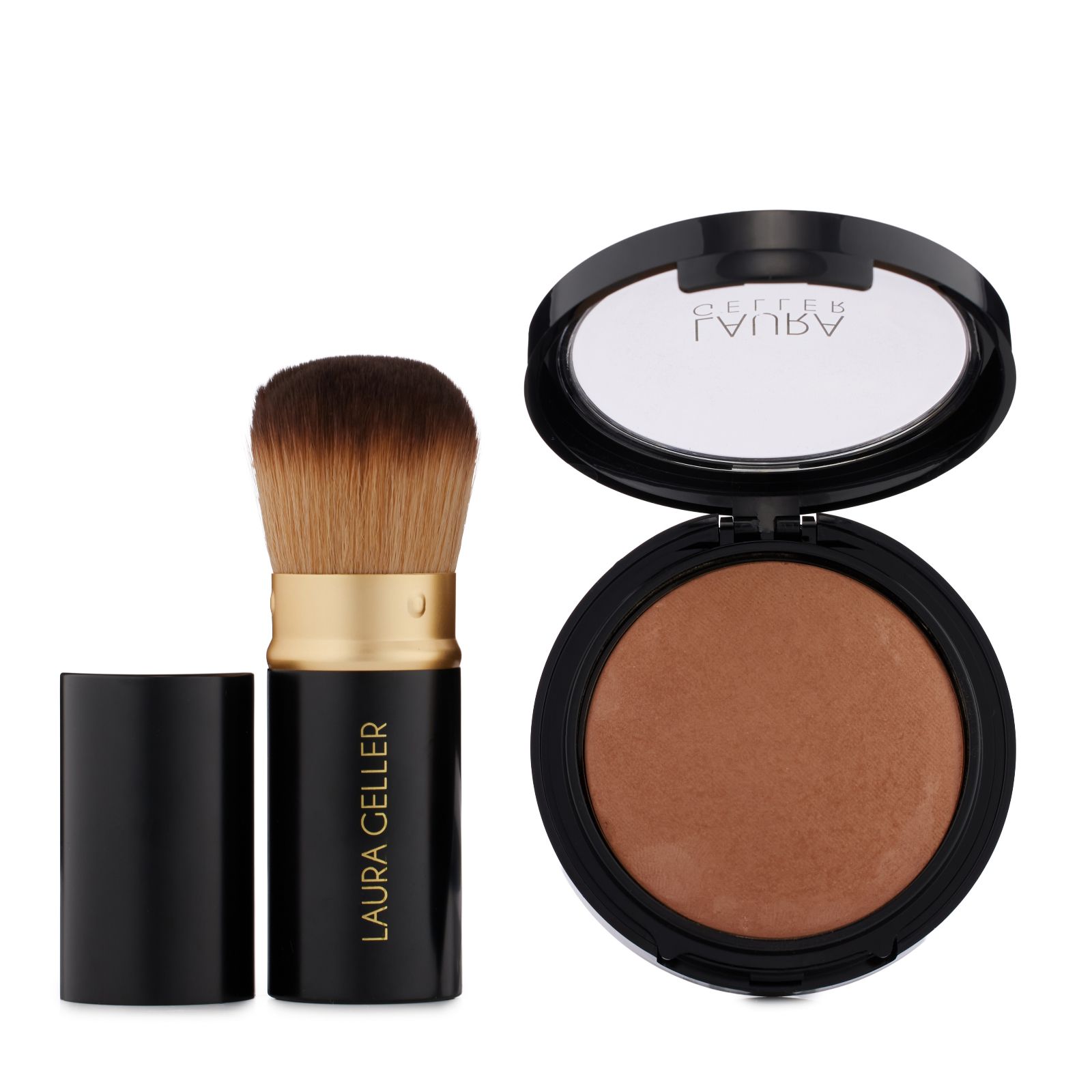 Laura Geller Double Take Bronzer with Kabuki Brush