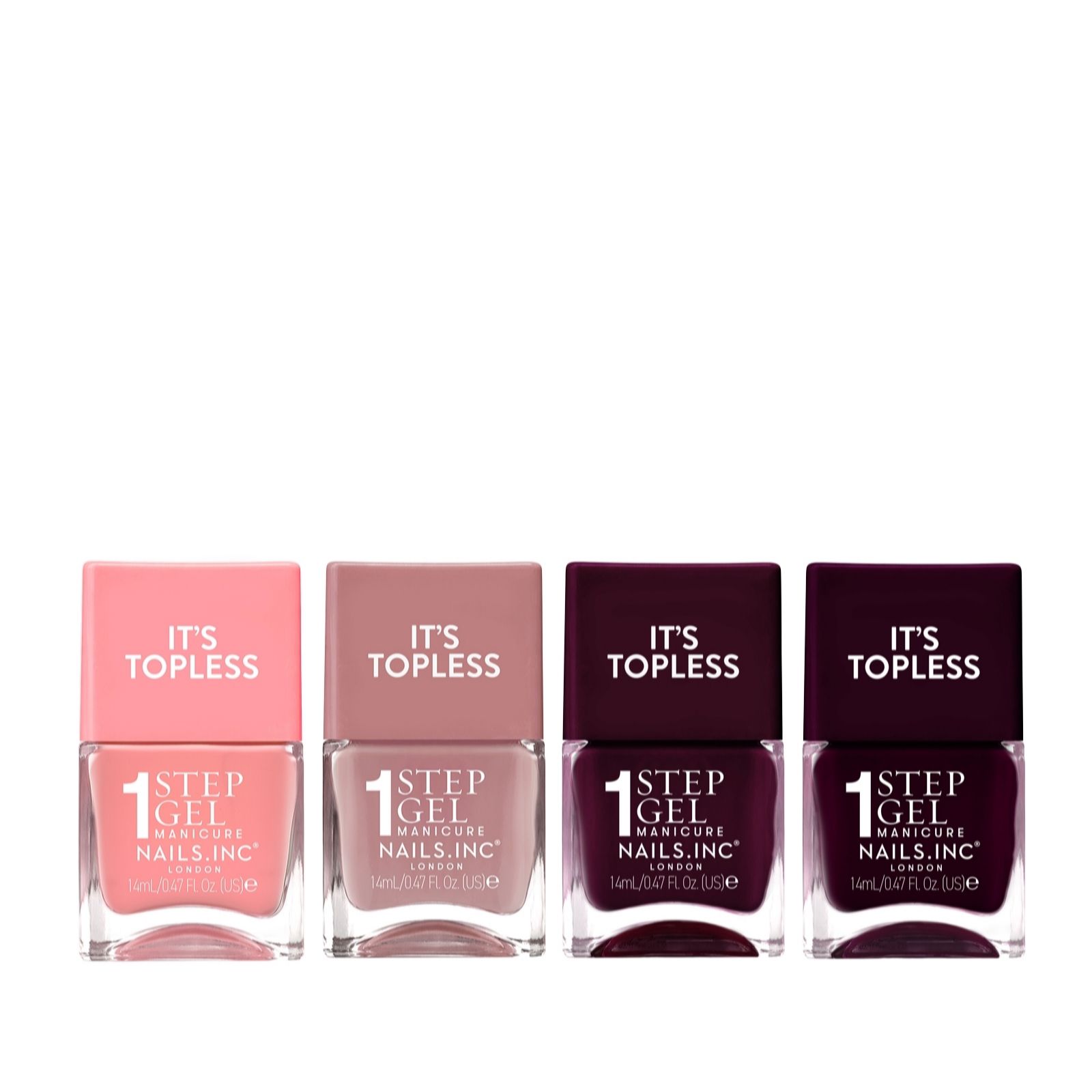 Nails Inc Berry Plum It's Topless Quad