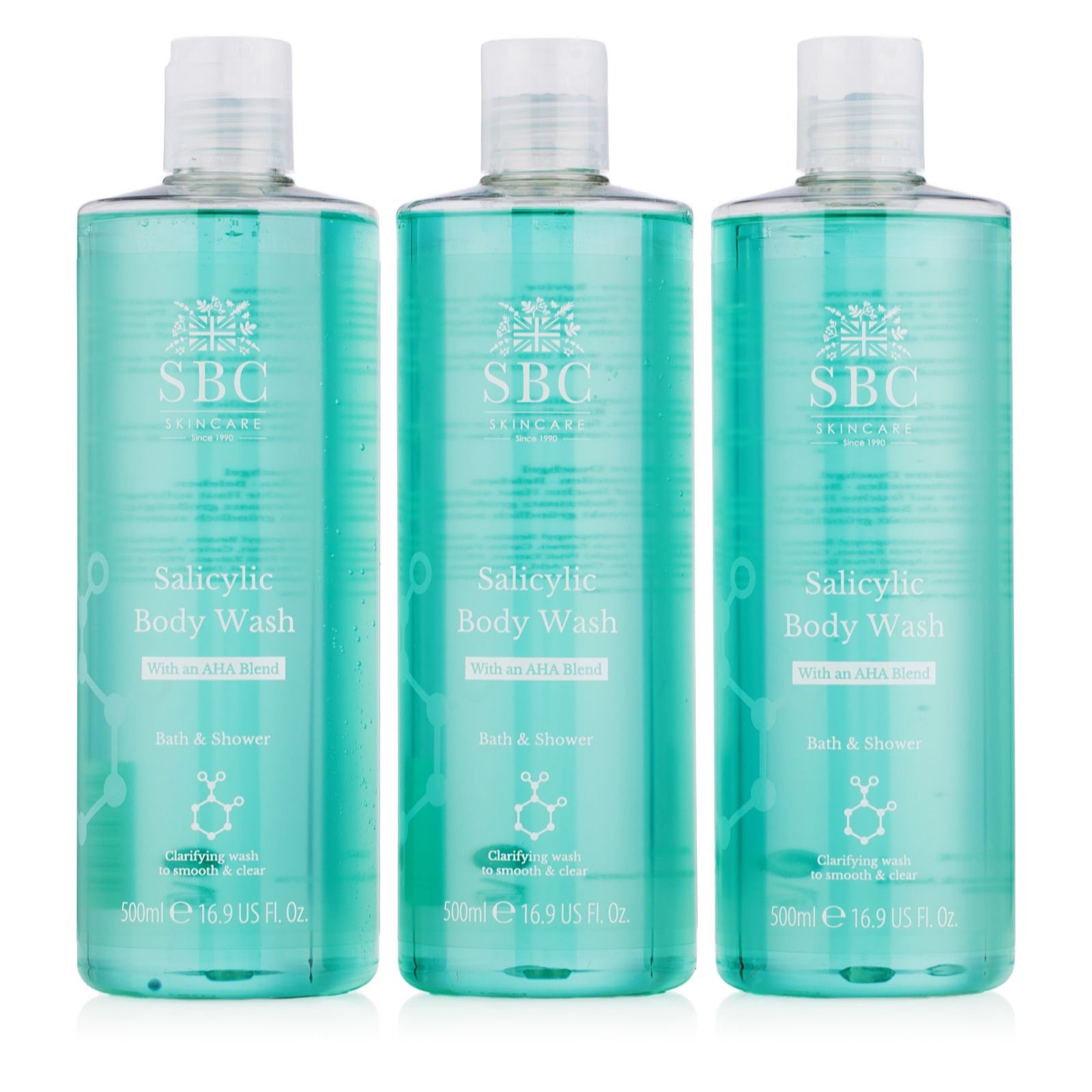 SBC Salicylic Body Wash 500ml Trio